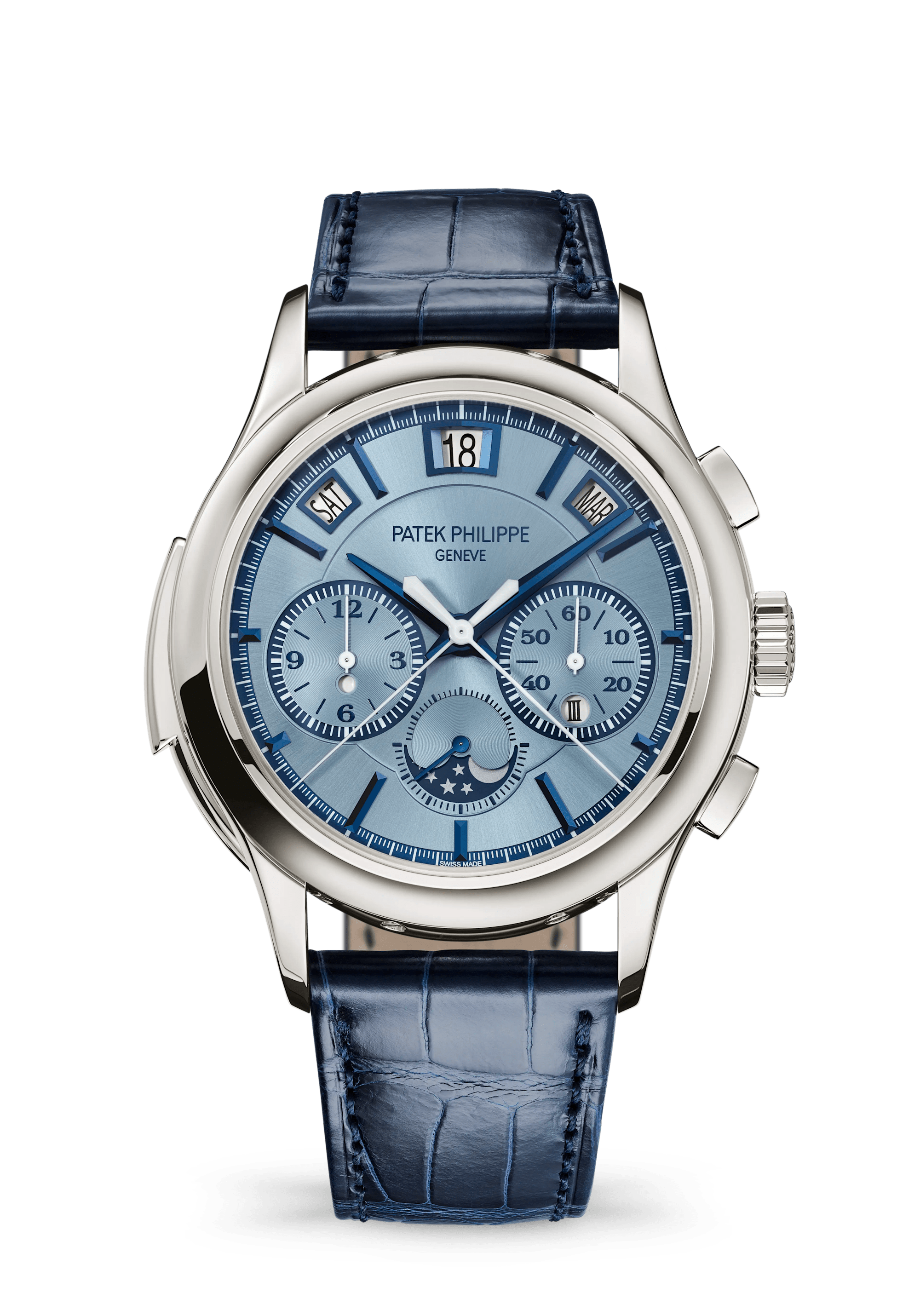 Patek Philippe Grand Complications 5308G-001, White gold, Blue dial