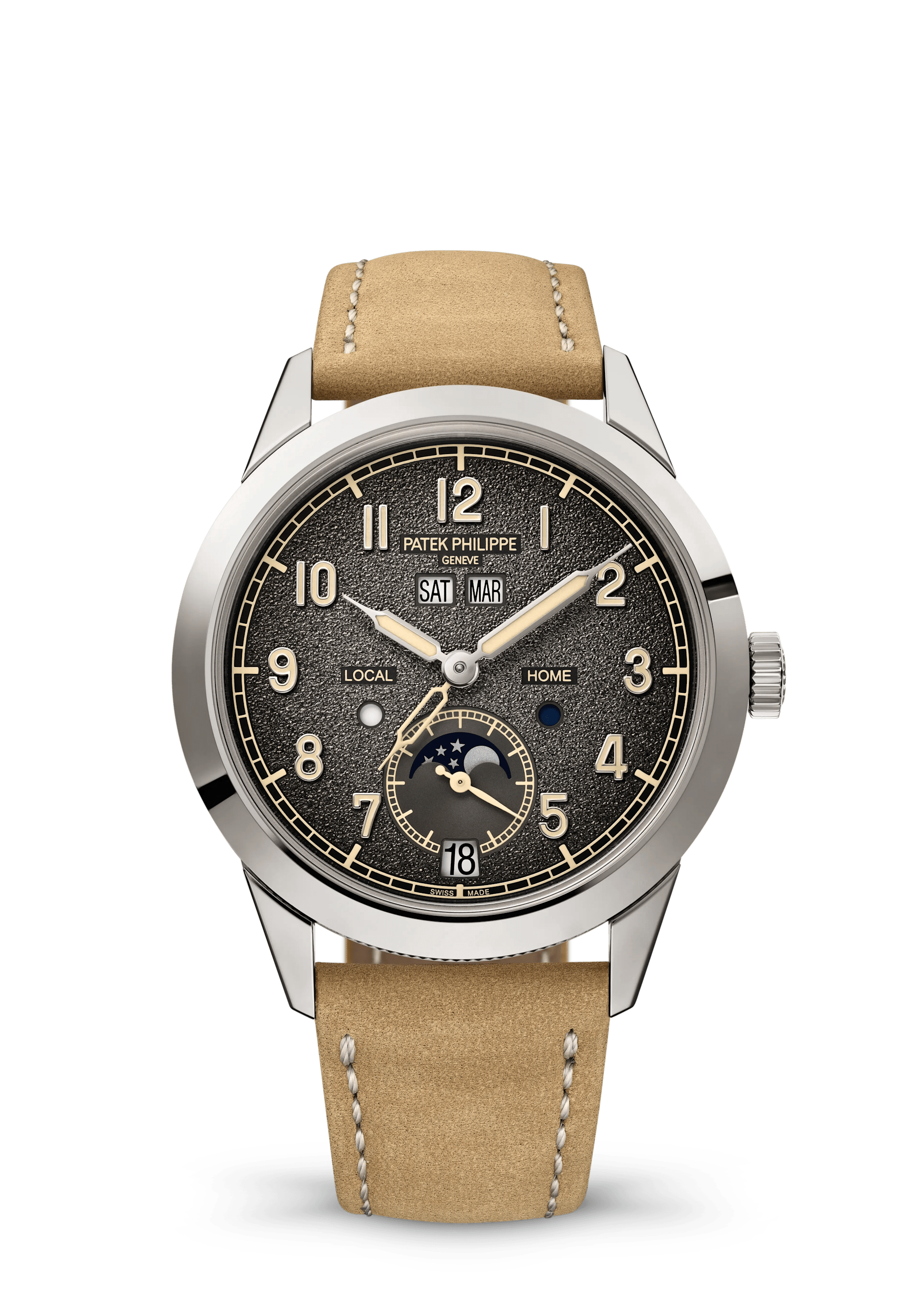 Patek Philippe Complications 5326G-001, White gold, Charcoal grey dial