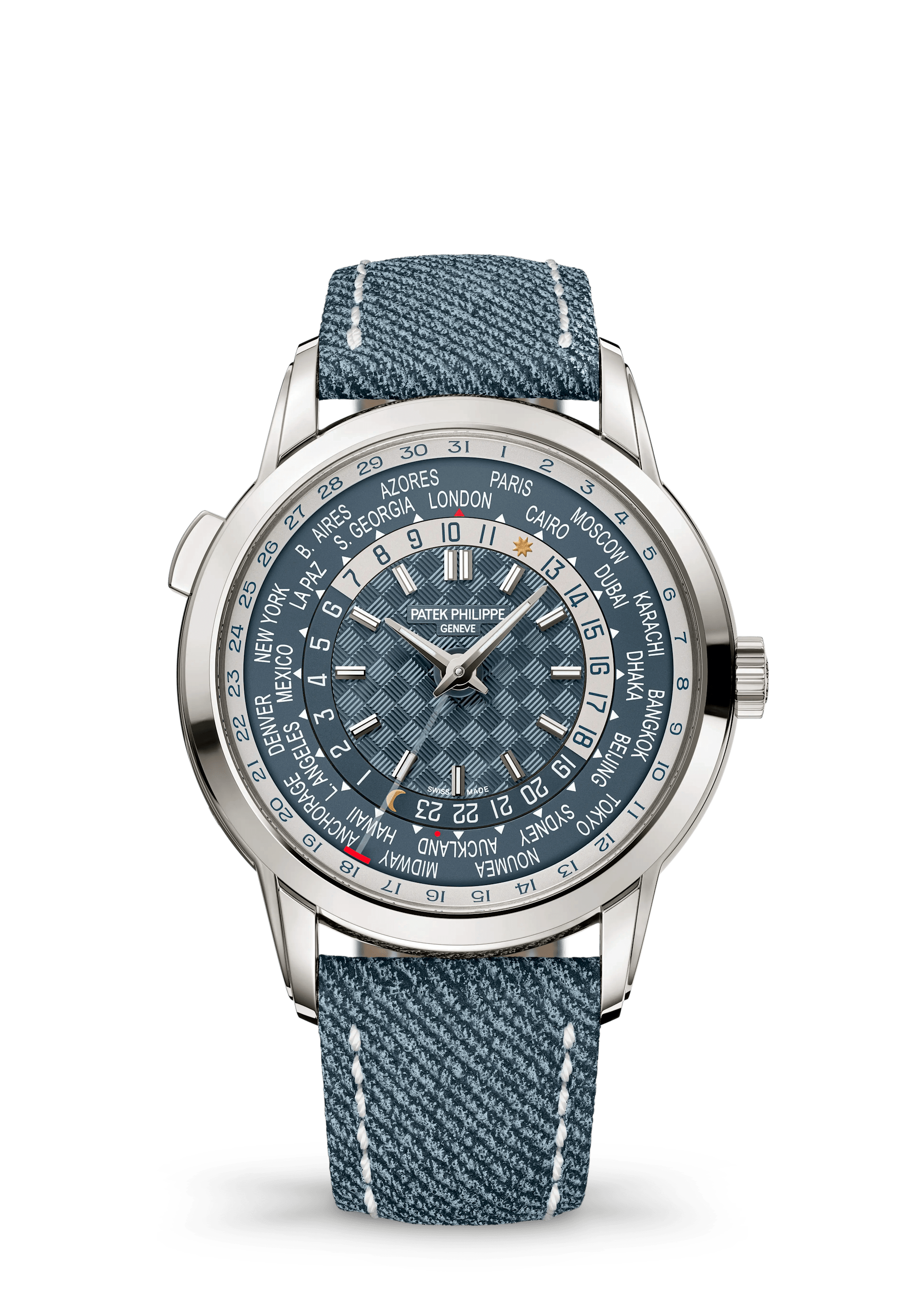 Patek Philippe Complications 5330G-001, White gold, Blue-grey dial