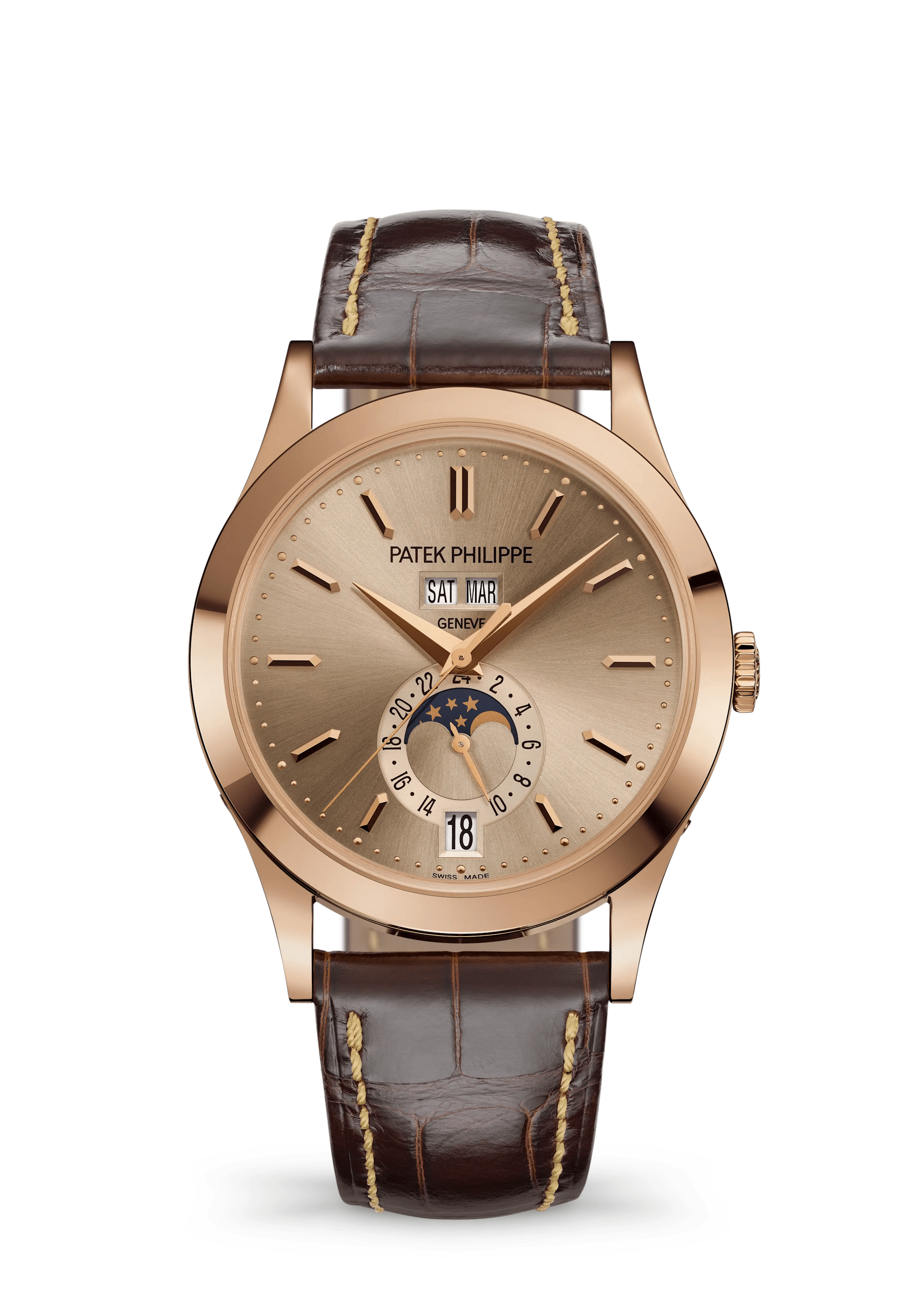 Patek Philippe Complications 5396R-016, Rose gold, Sand beige dial