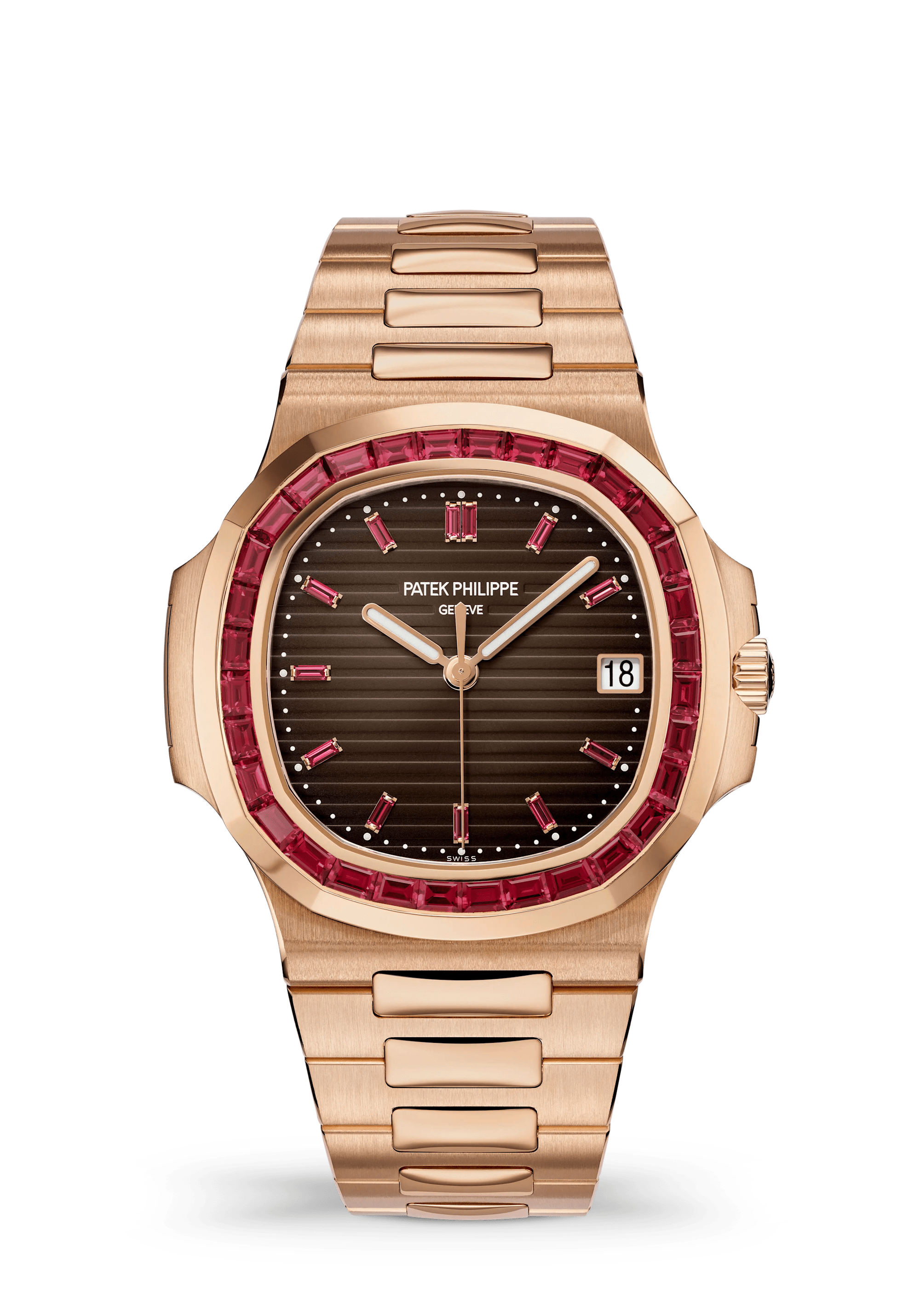 Patek Philippe Nautilus 5723/112R-001, Rose gold, Brown dial