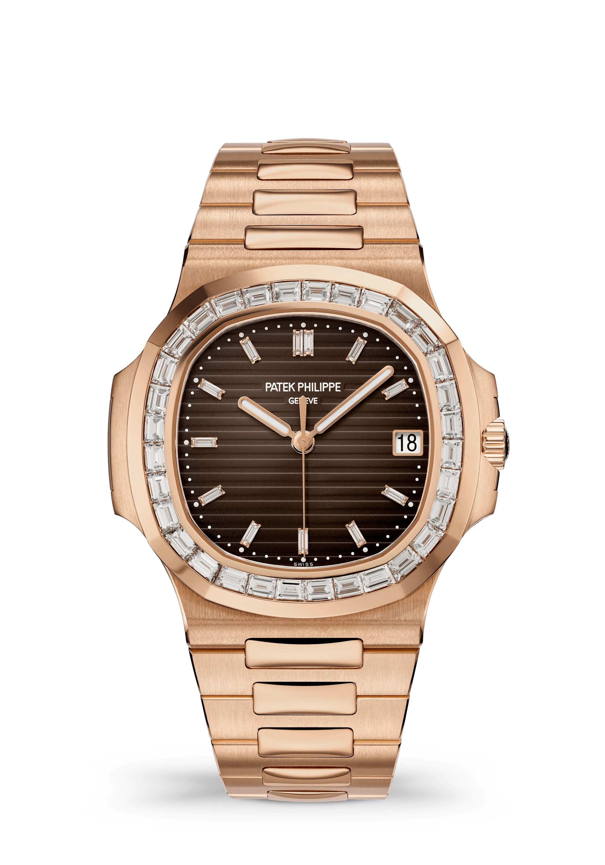 Patek Philippe Nautilus 5723/1R-010, Rose gold, Brown dial