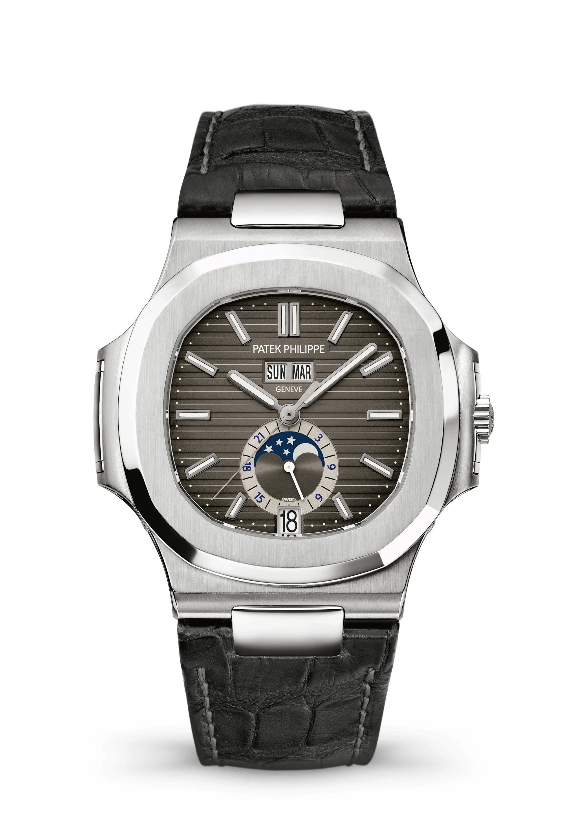 Patek Philippe Nautilus 5726A-001, Steel, Charcoal grey dial
