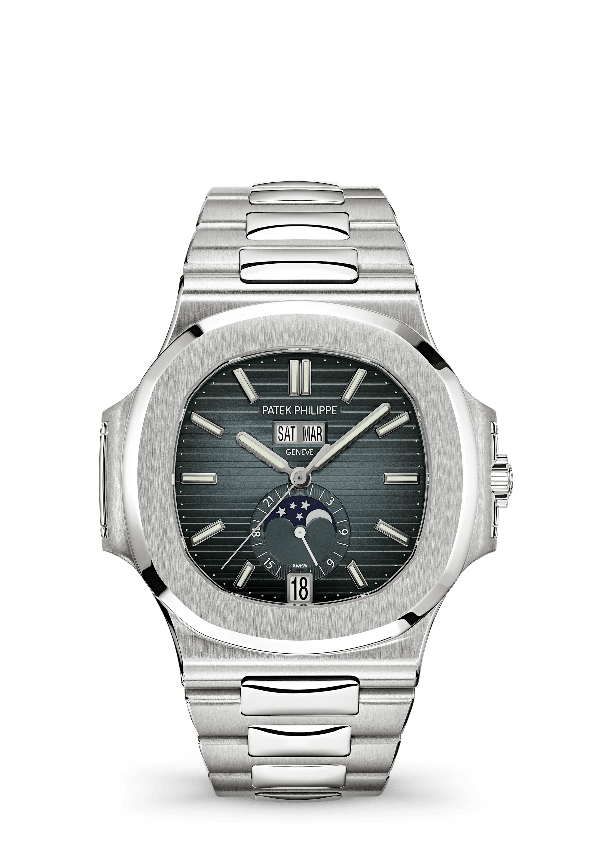 Patek Philippe Nautilus 5726/1A-014, Steel, Blue-grey dial