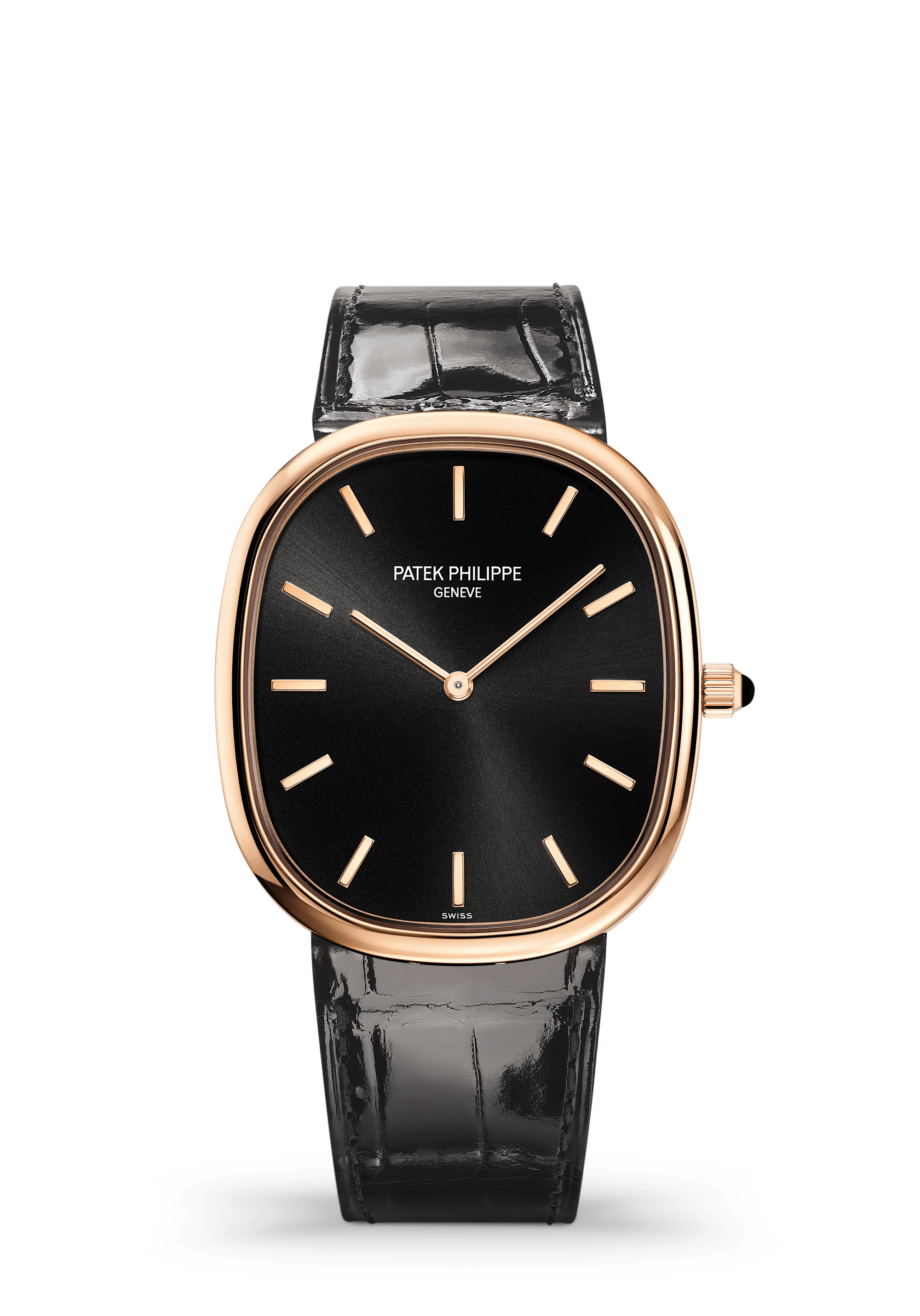 Patek Philippe Golden Ellipse 5738R-001, Rose gold, Ebony black dial