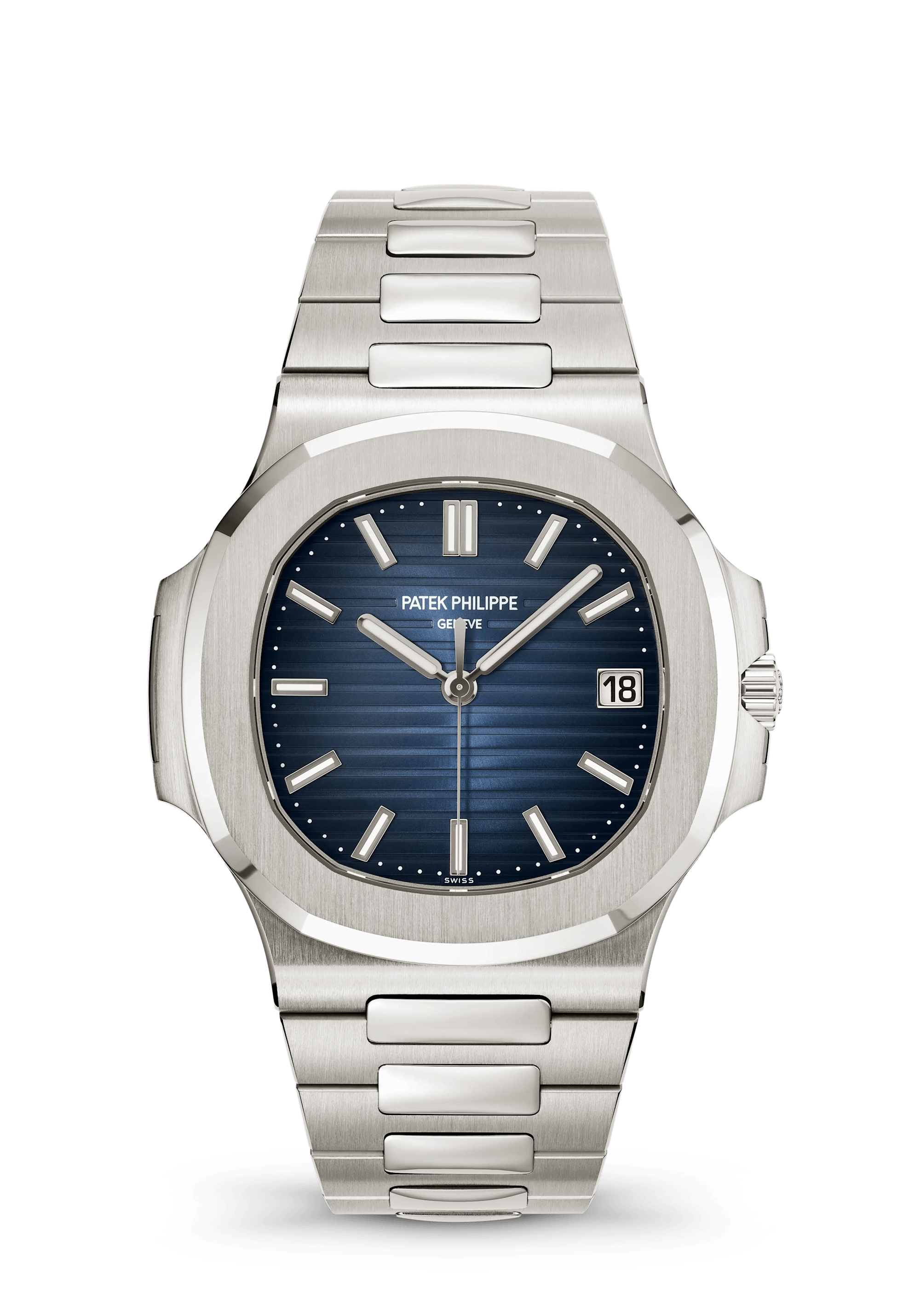 Patek Philippe Nautilus 5811/1G-001, White gold, Blue dial