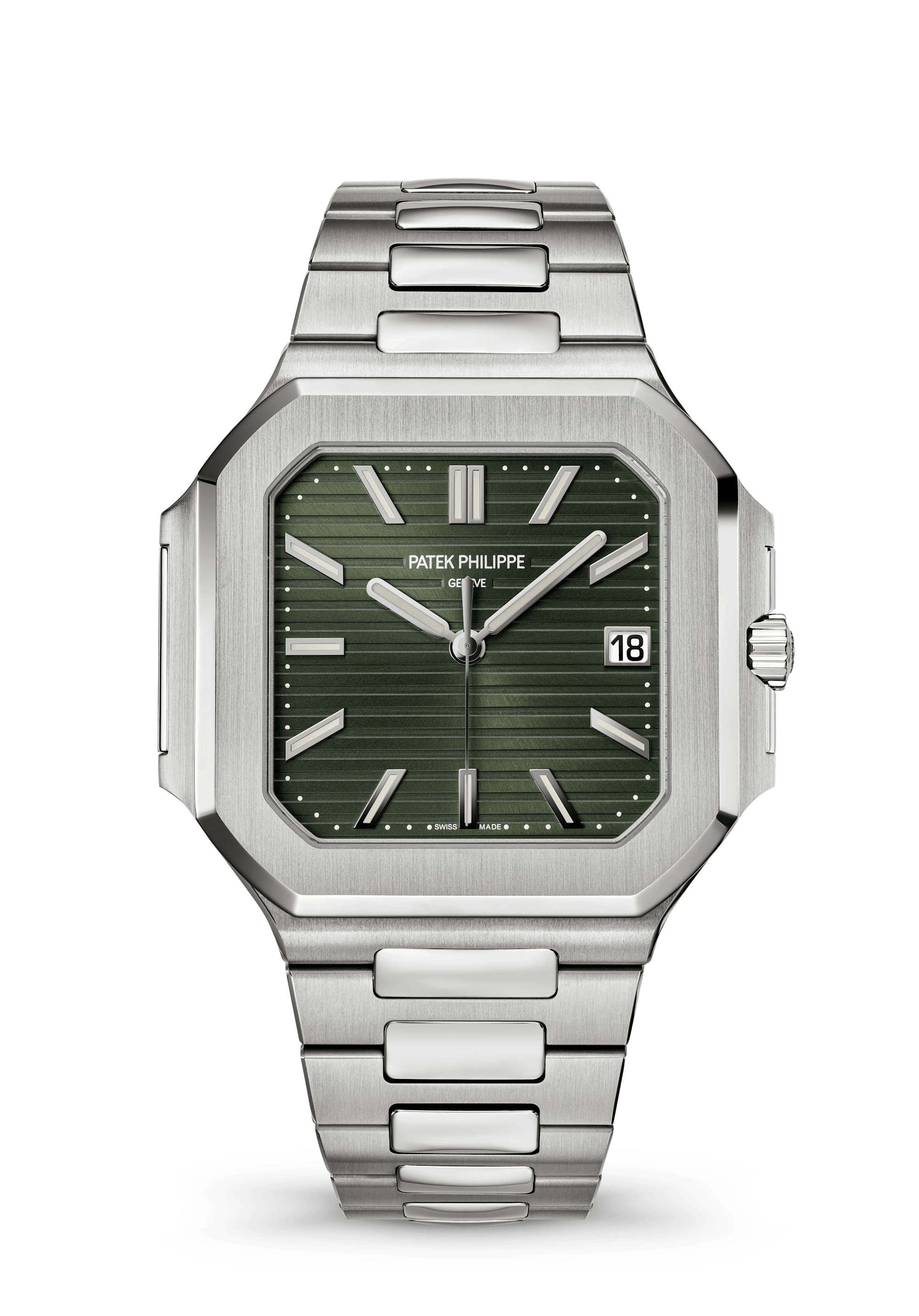 Patek Philippe Cubitus 5821/1A-001, Steel, Olive green dial