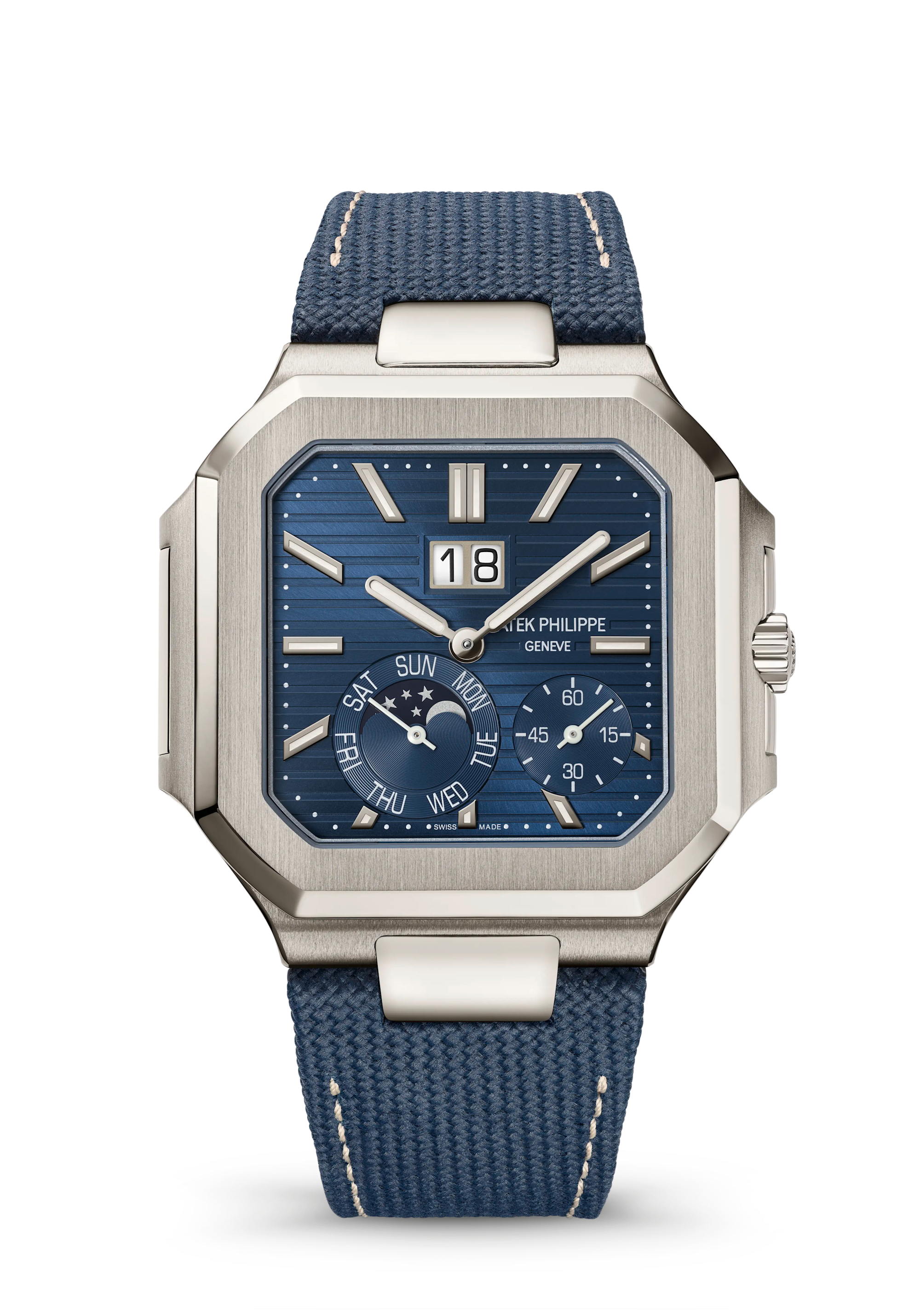 Patek Philippe Cubitus 5822P-001, Platinum, Blue dial