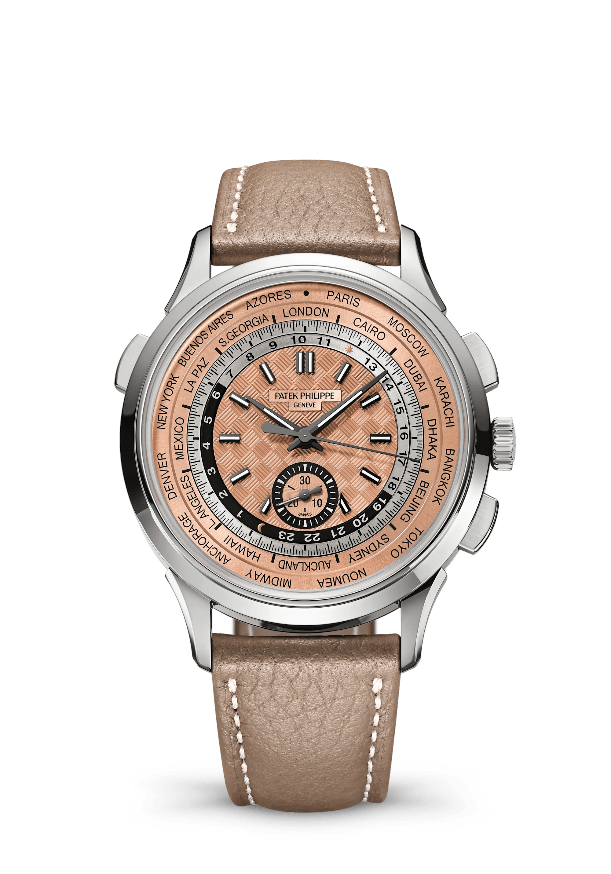 Patek Philippe Complications 5935A-001, Steel, Rose-gilt dial