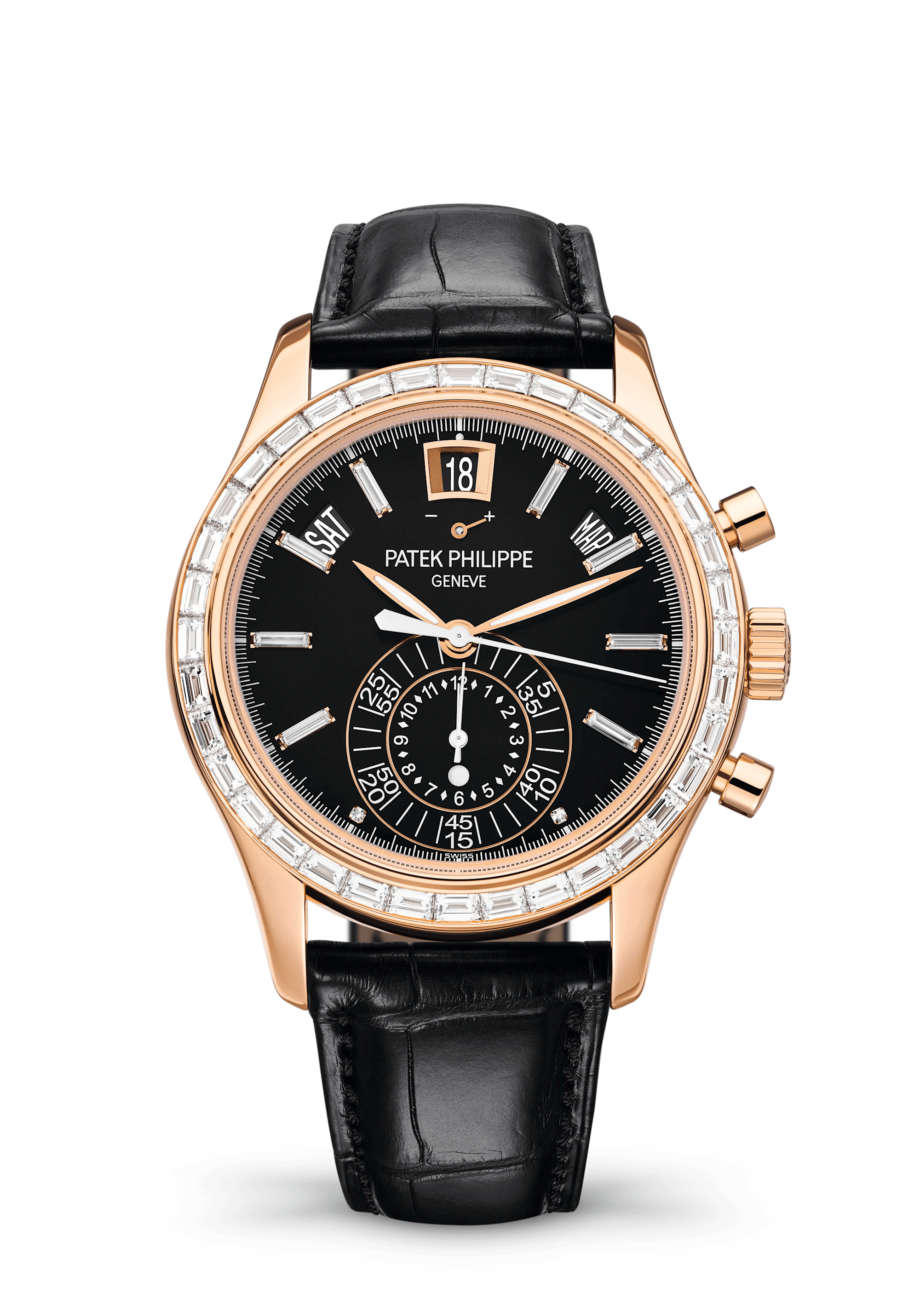 Patek Philippe Complications 5961R-010, Rose gold, Ebony black dial