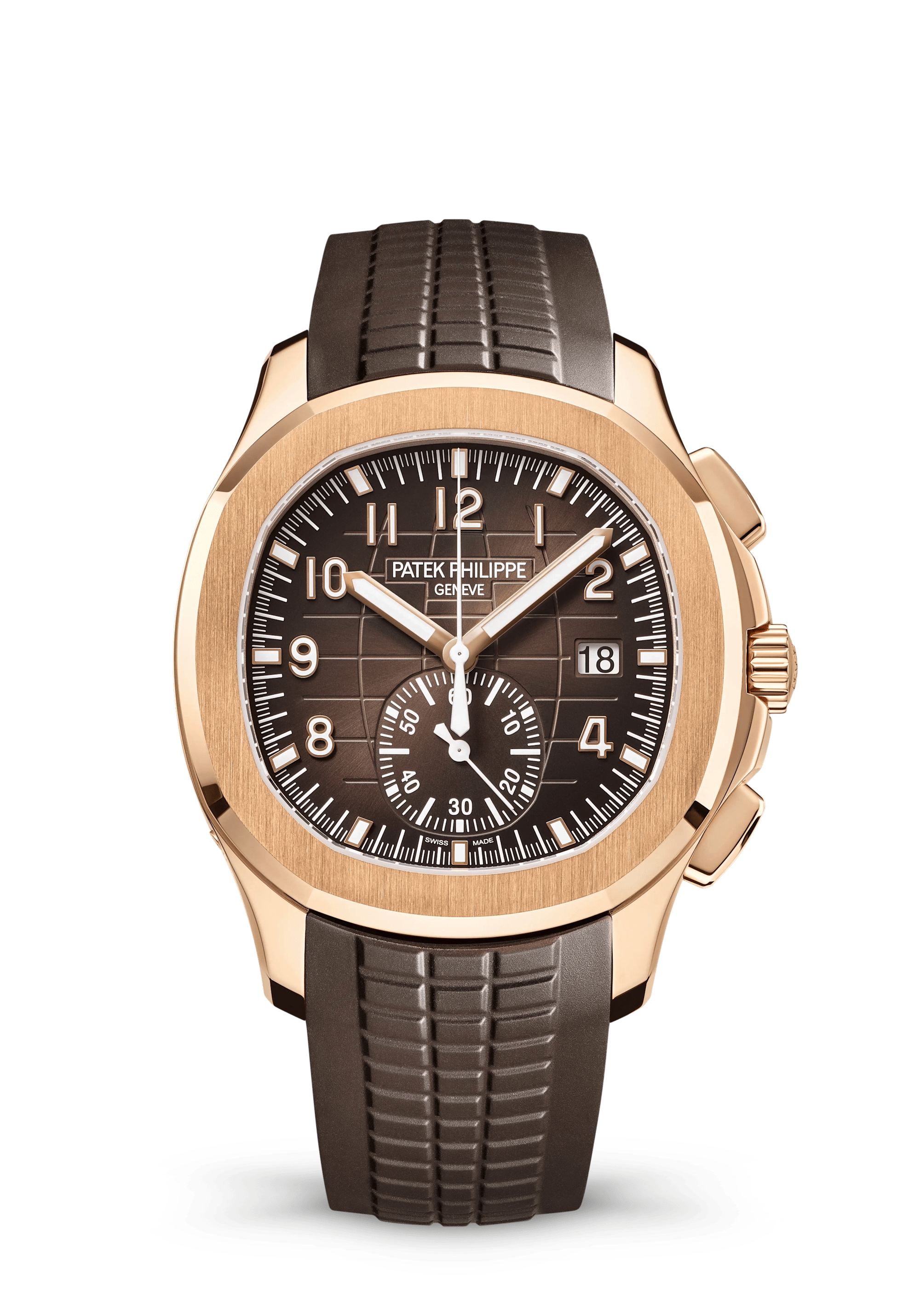 Patek Philippe Aquanaut 5968R-001, Rose gold, Brown dial