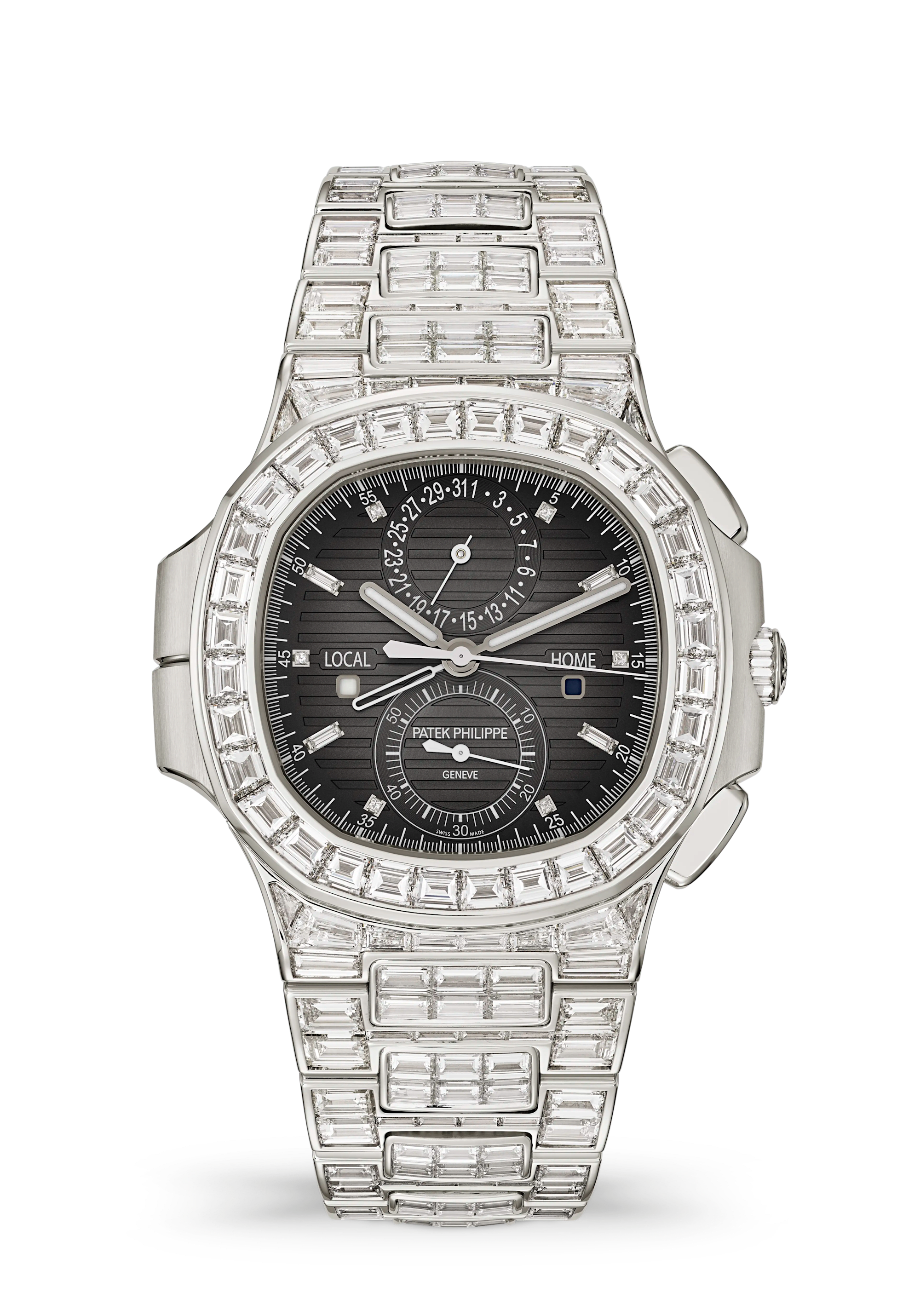 Patek Philippe Nautilus 5990/1400G-001, White gold, Charcoal grey dial