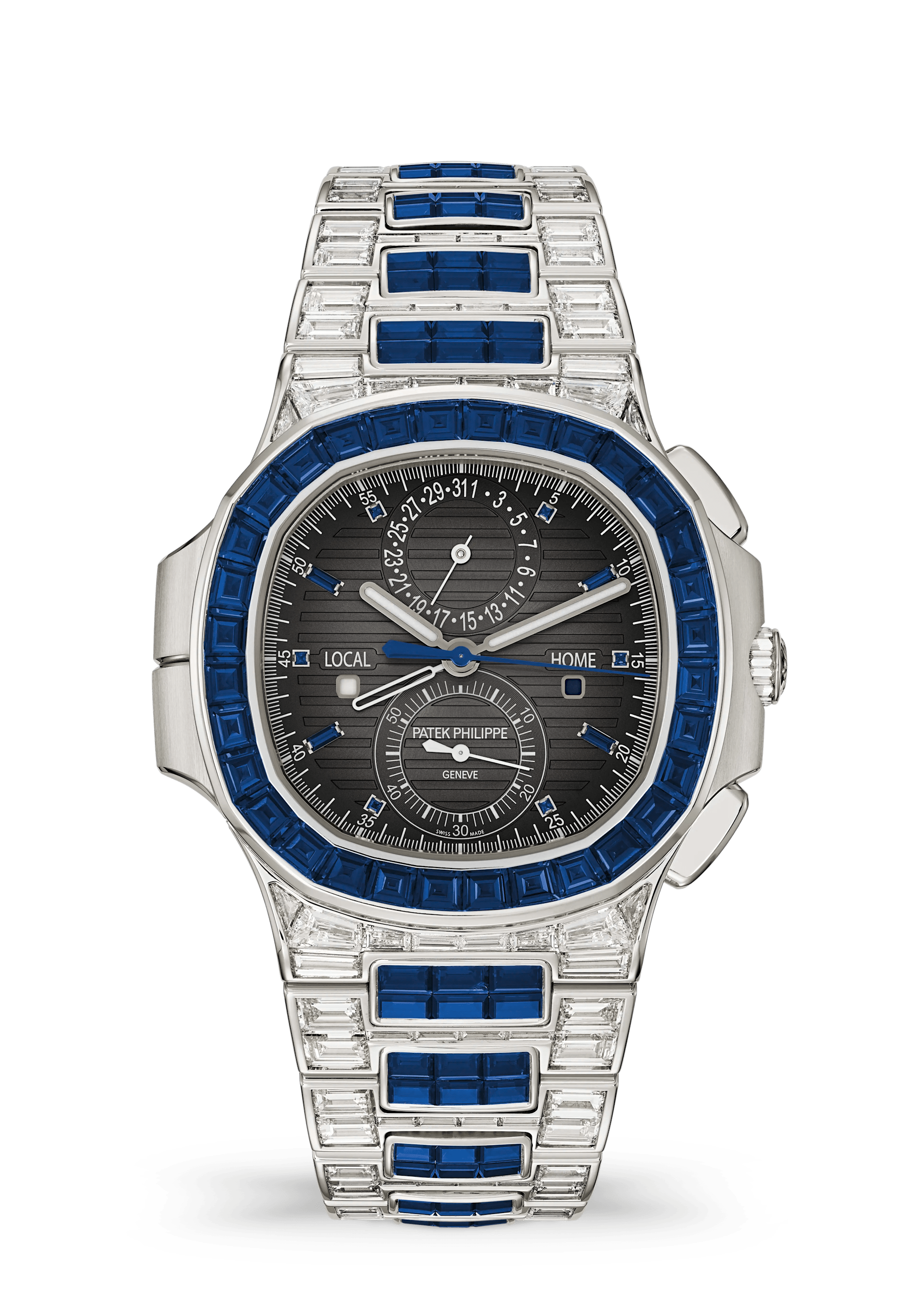 Patek Philippe Nautilus 5990/1421G-001, White gold, Charcoal grey dial