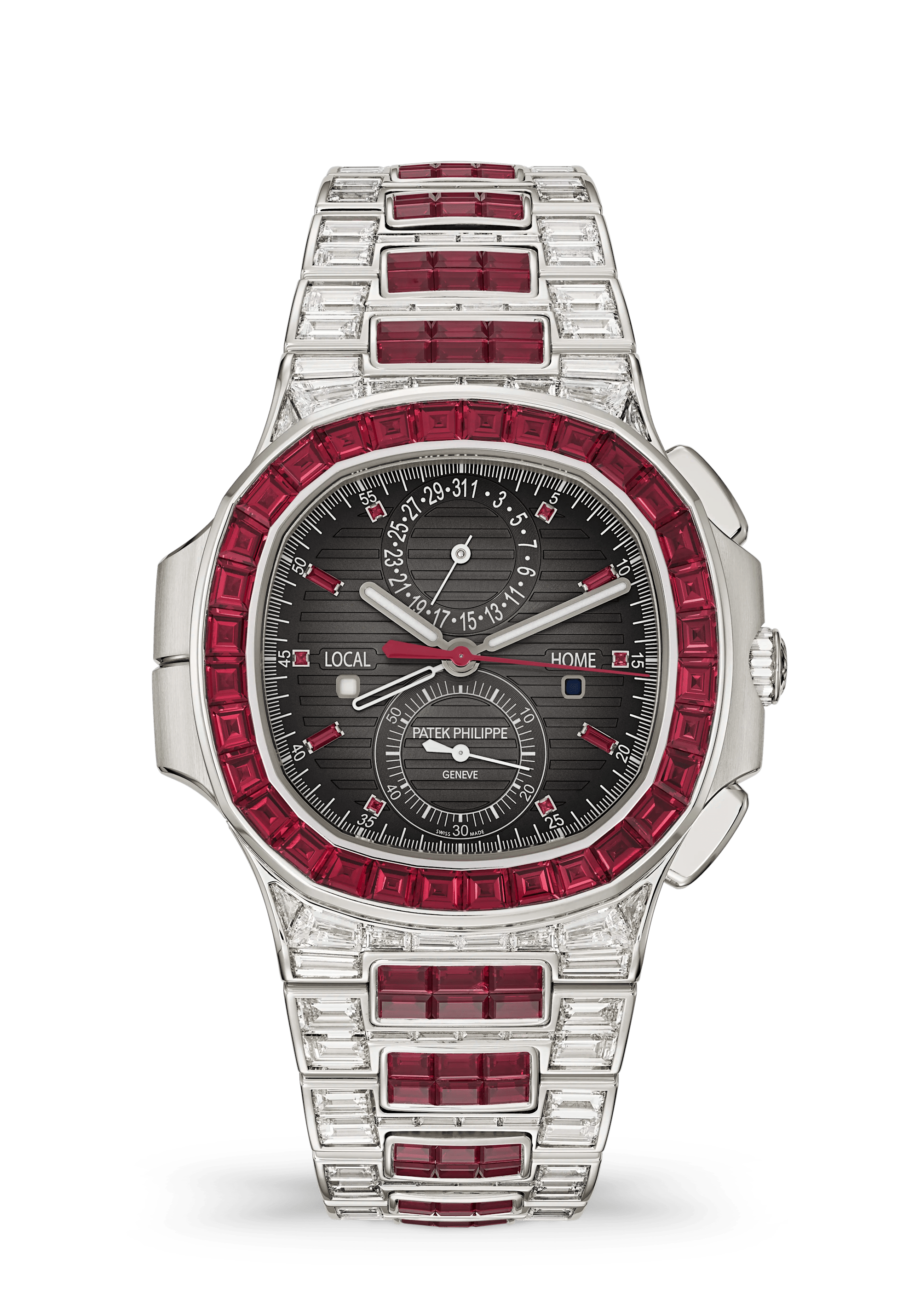 Patek Philippe Nautilus 5990/1422G-001, White gold, Charcoal grey dial