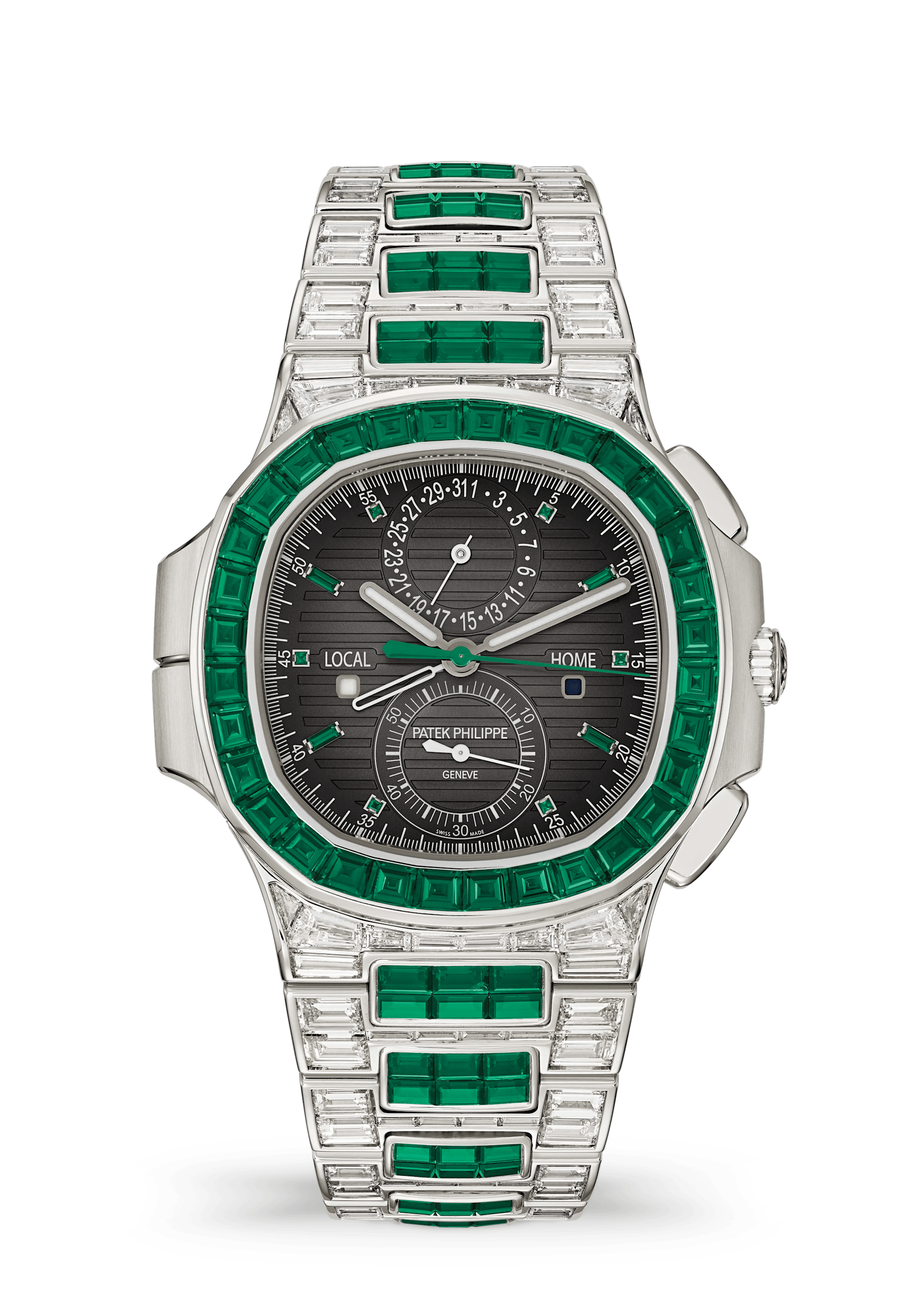 Patek Philippe Nautilus 5990/1423G-001, White gold, Charcoal grey dial