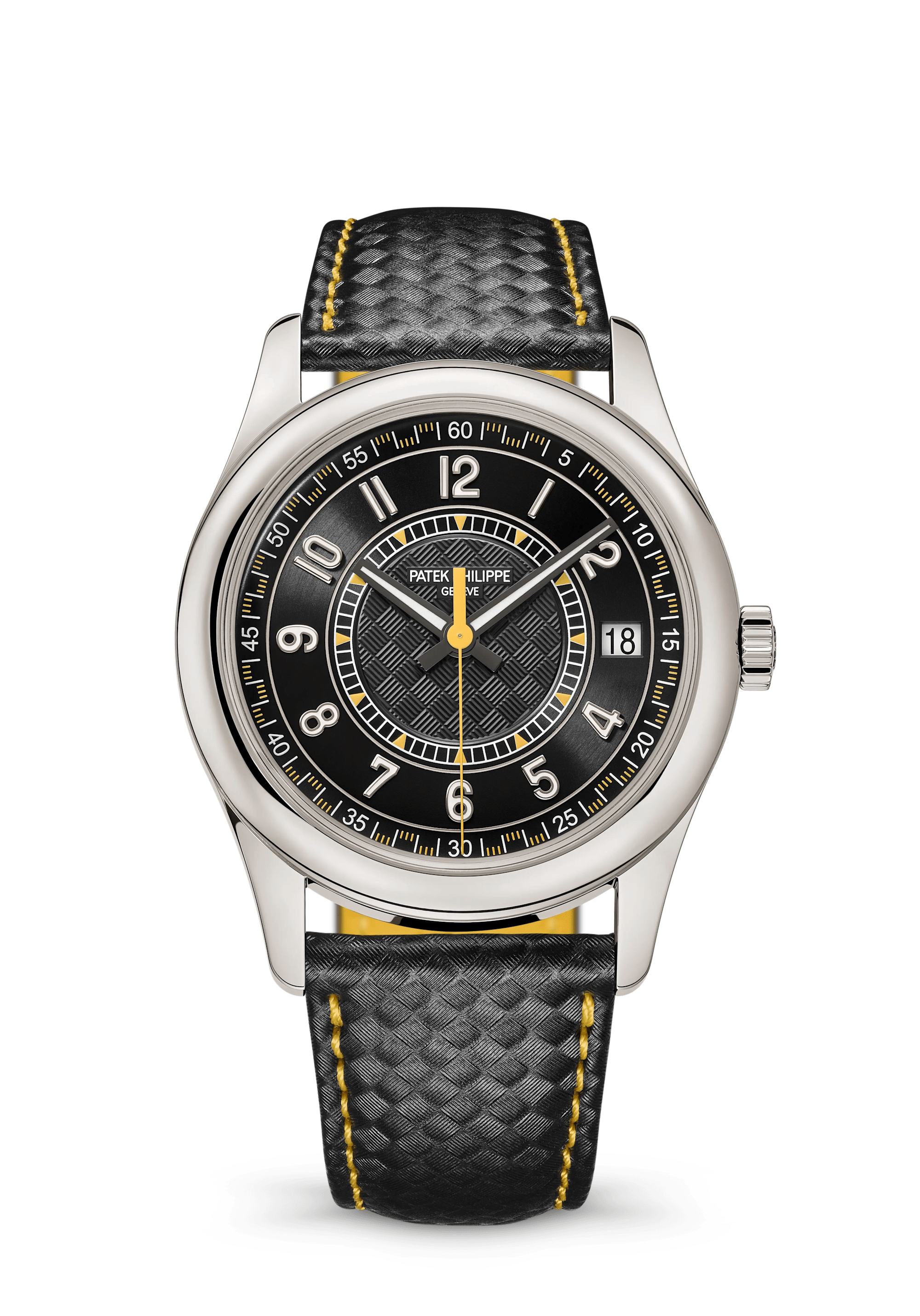 Patek Philippe Calatrava 6007G-001, White gold, Ebony black dial