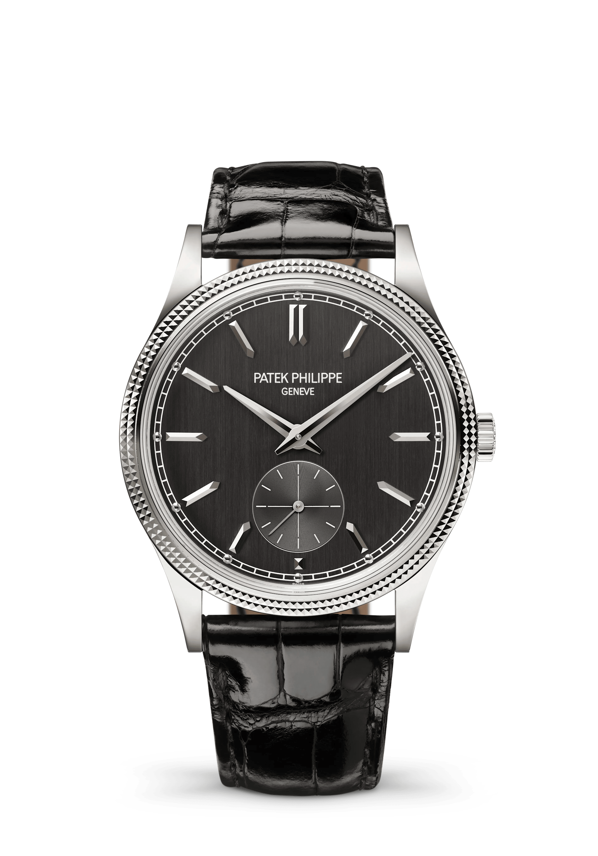 Patek Philippe Calatrava 6119G-001, White gold, Charcoal grey dial