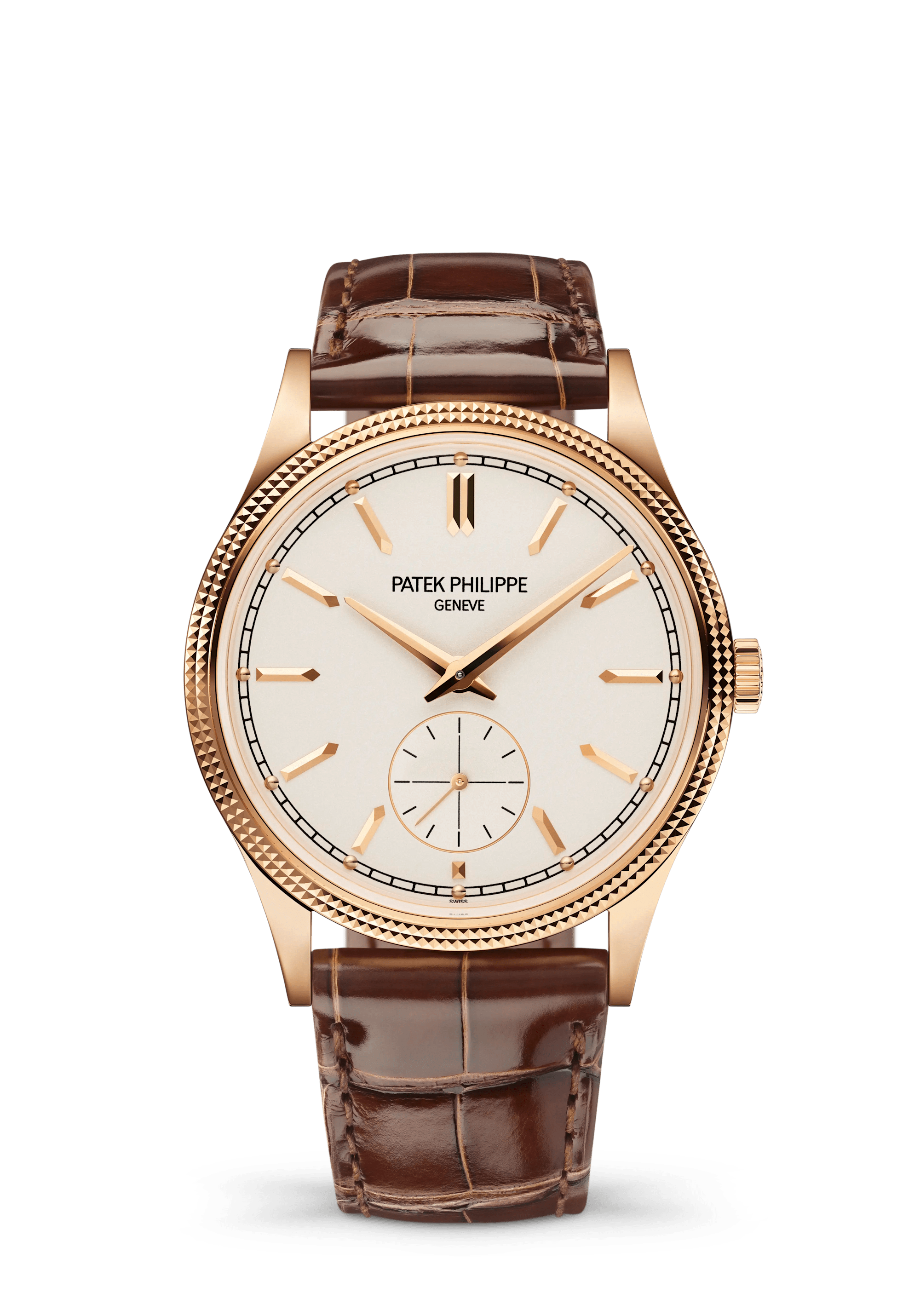 Patek Philippe Calatrava 6119R-001, Rose gold, Silvery dial