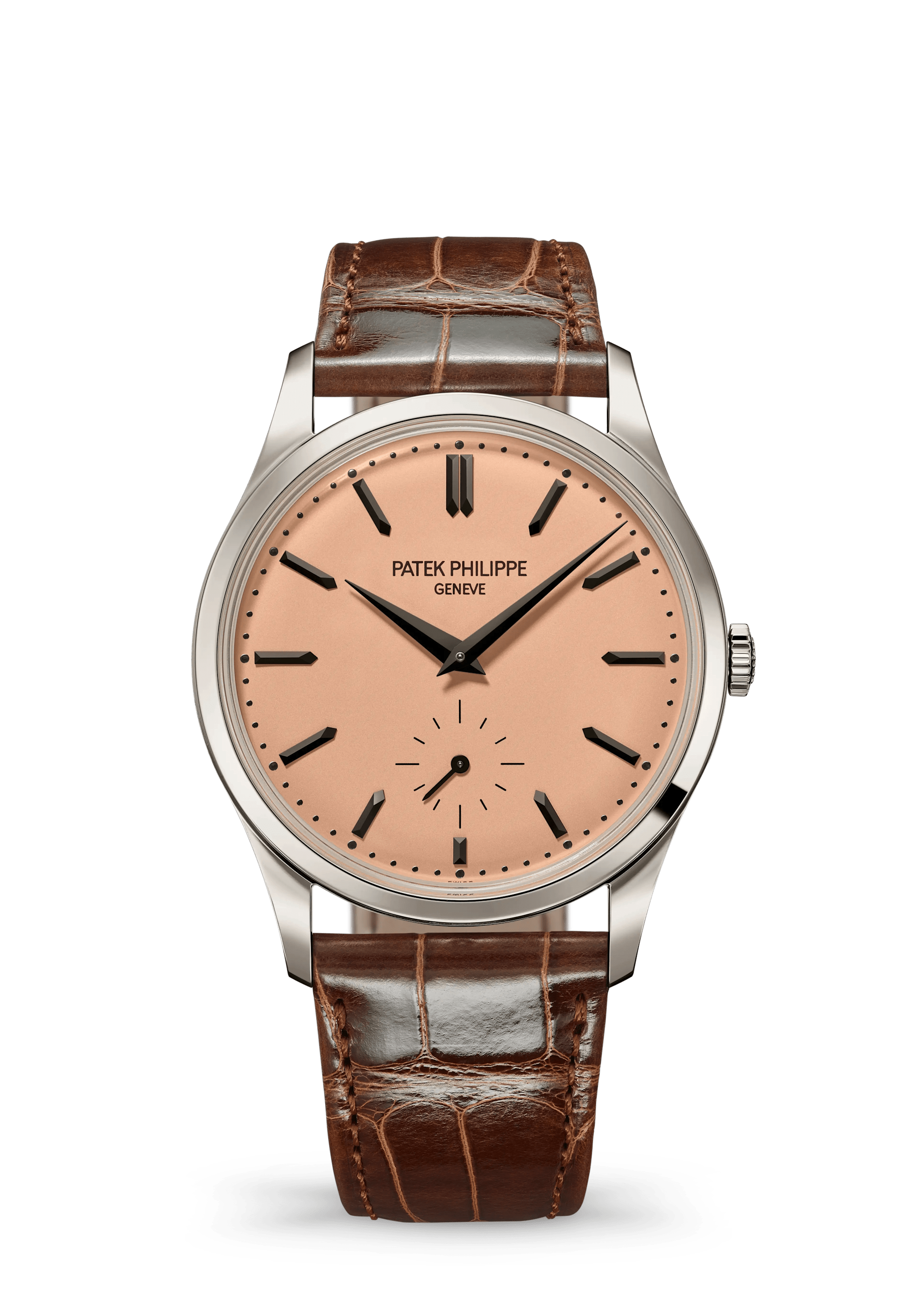 Patek Philippe Calatrava 6196P-001, Platinum, Rose-gilt dial