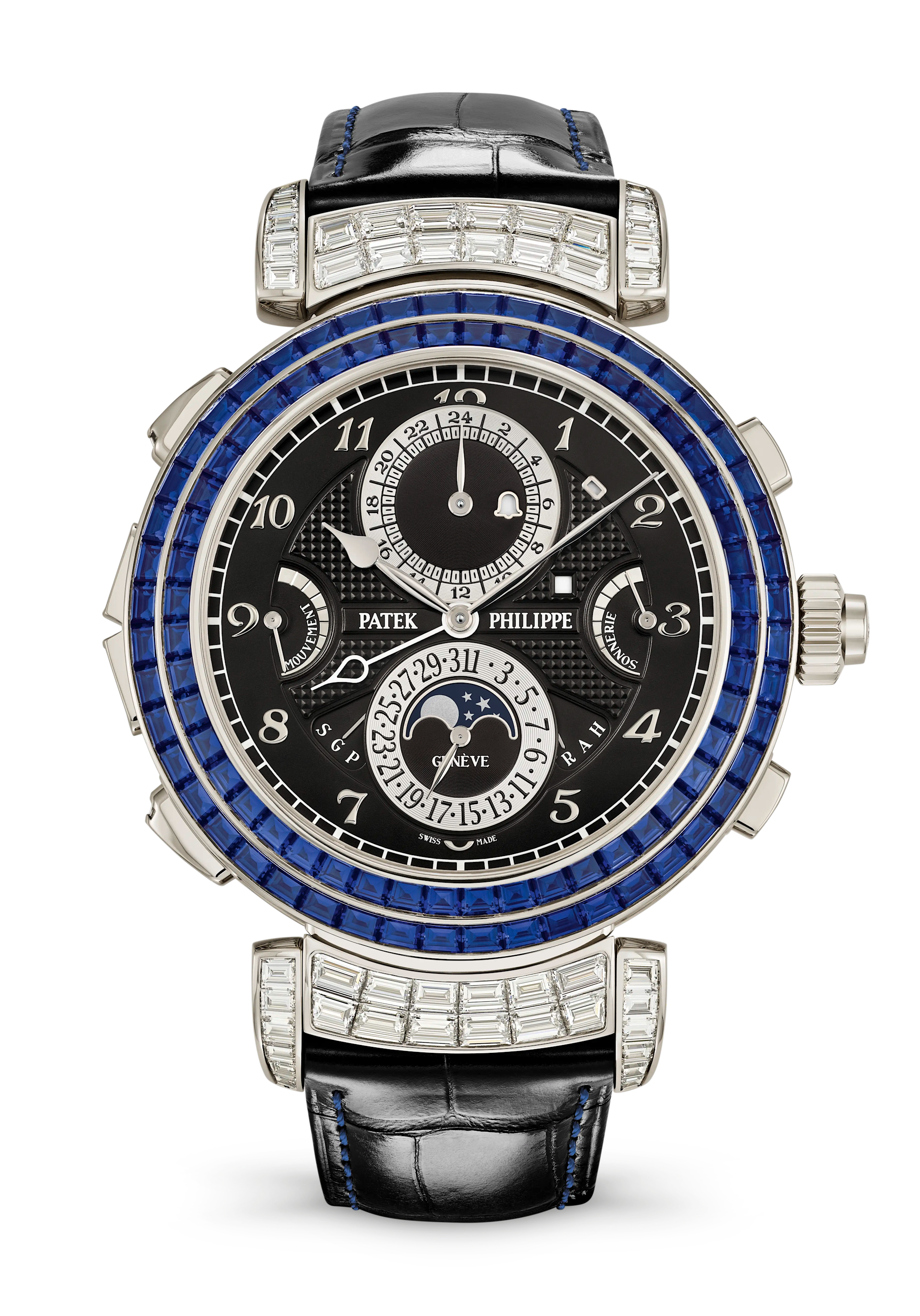 Patek Philippe Grand Complications 6300/401G-001, White gold, Ebony black dial