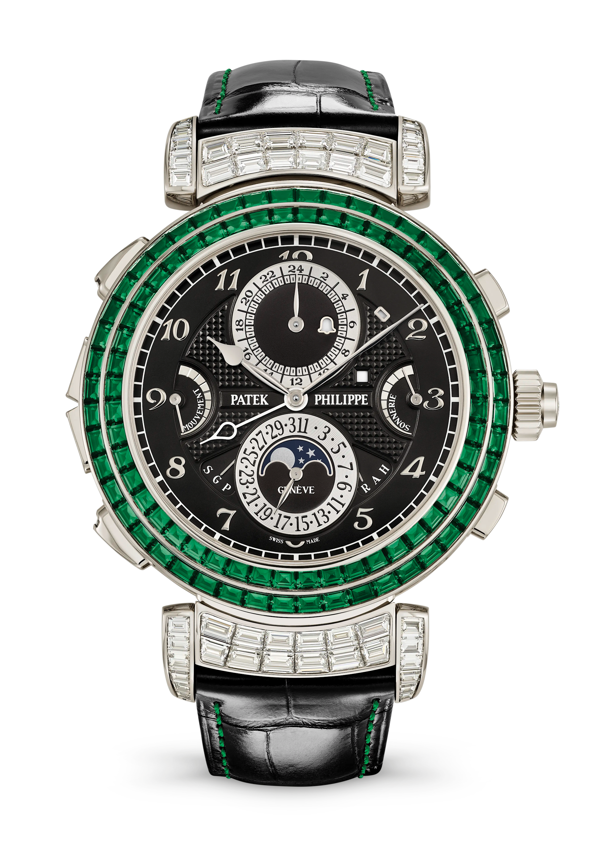 Patek Philippe Grand Complications 6300/403G-001, White gold, Ebony black dial