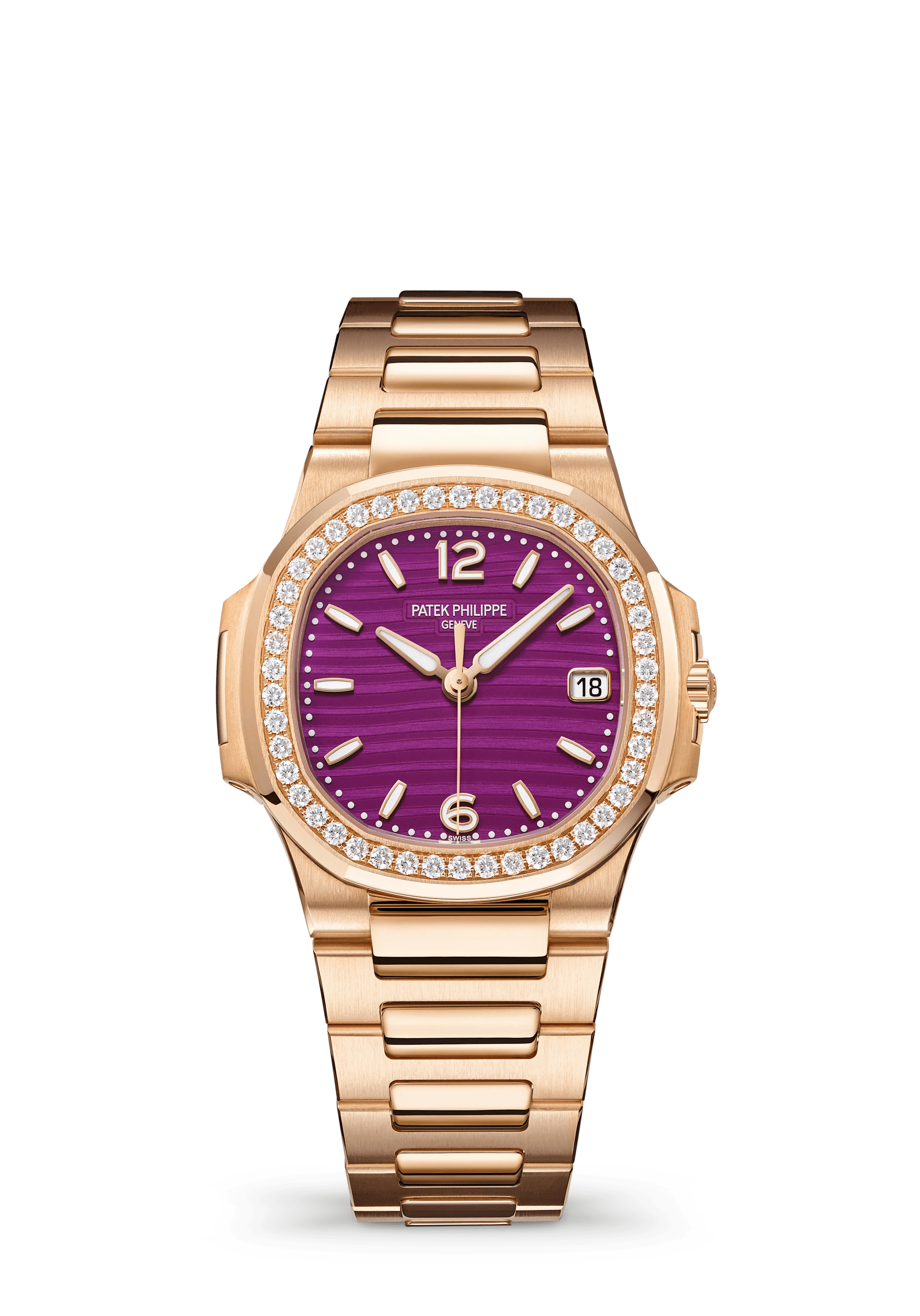 Patek Philippe Nautilus 7010/1R-013, Rose gold, Purple dial