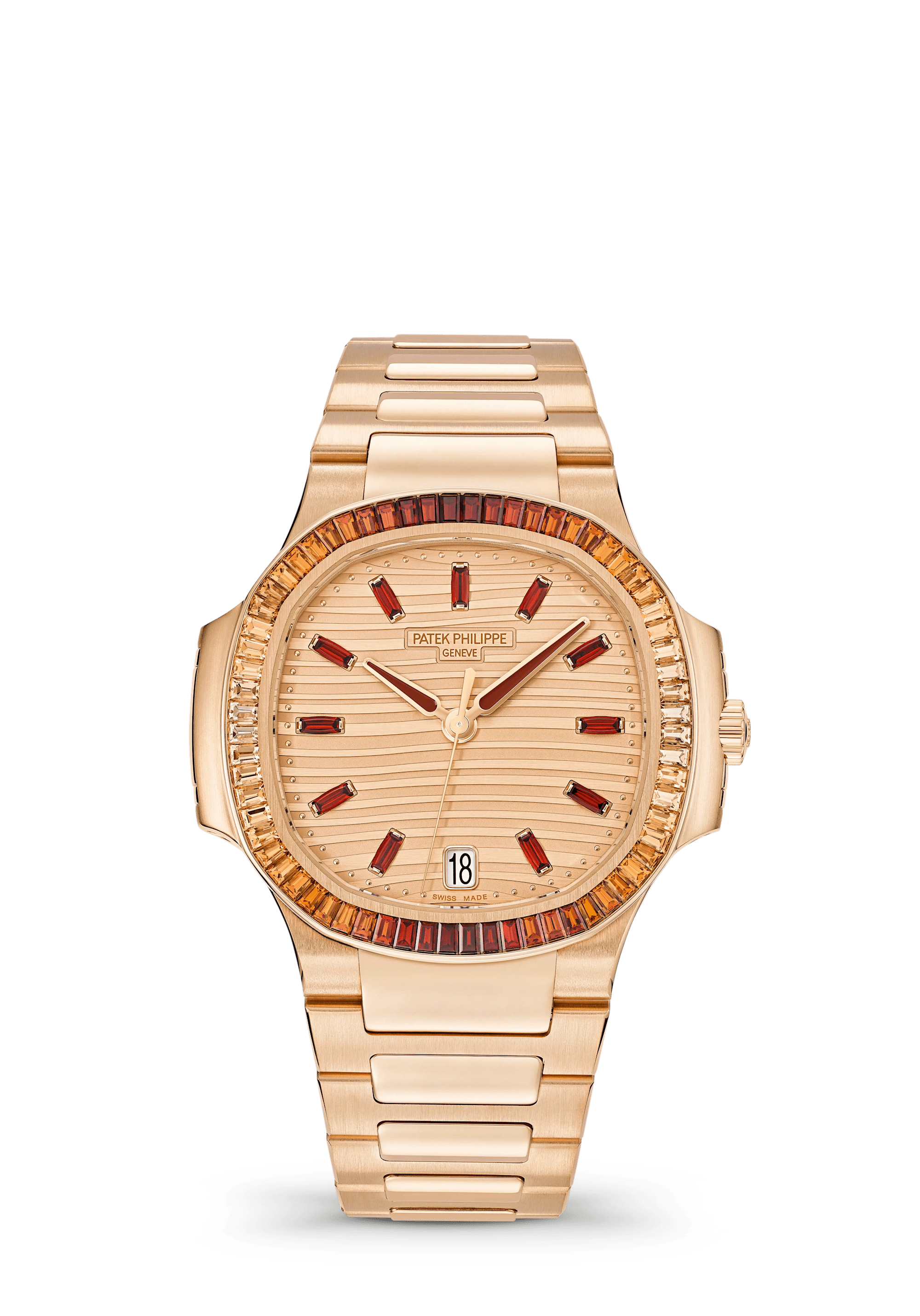 Patek Philippe Nautilus 7118/1300R-001, Rose gold, Rose-gilt dial