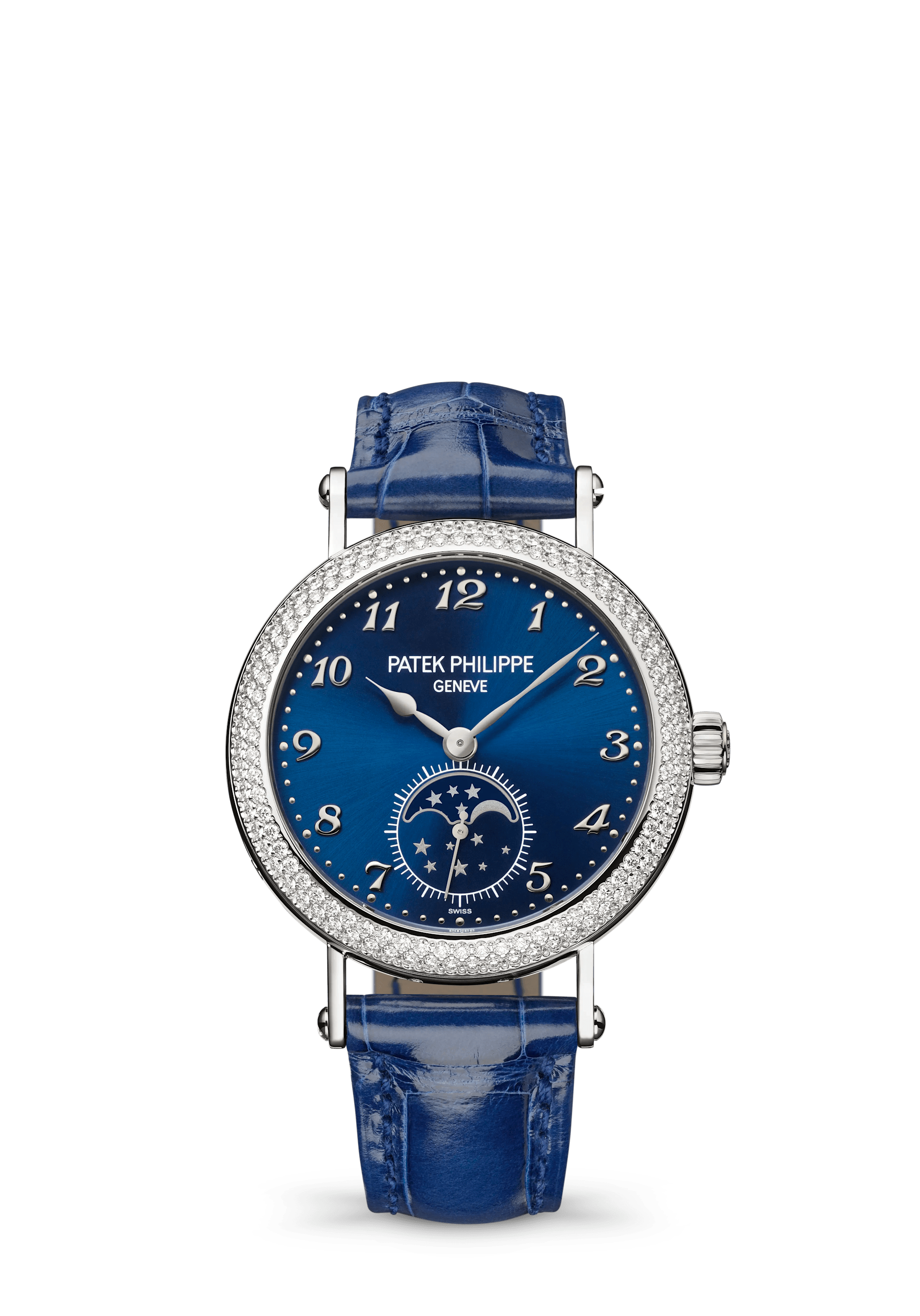 Patek Philippe Complications 7121/200G-001, White gold, Blue dial