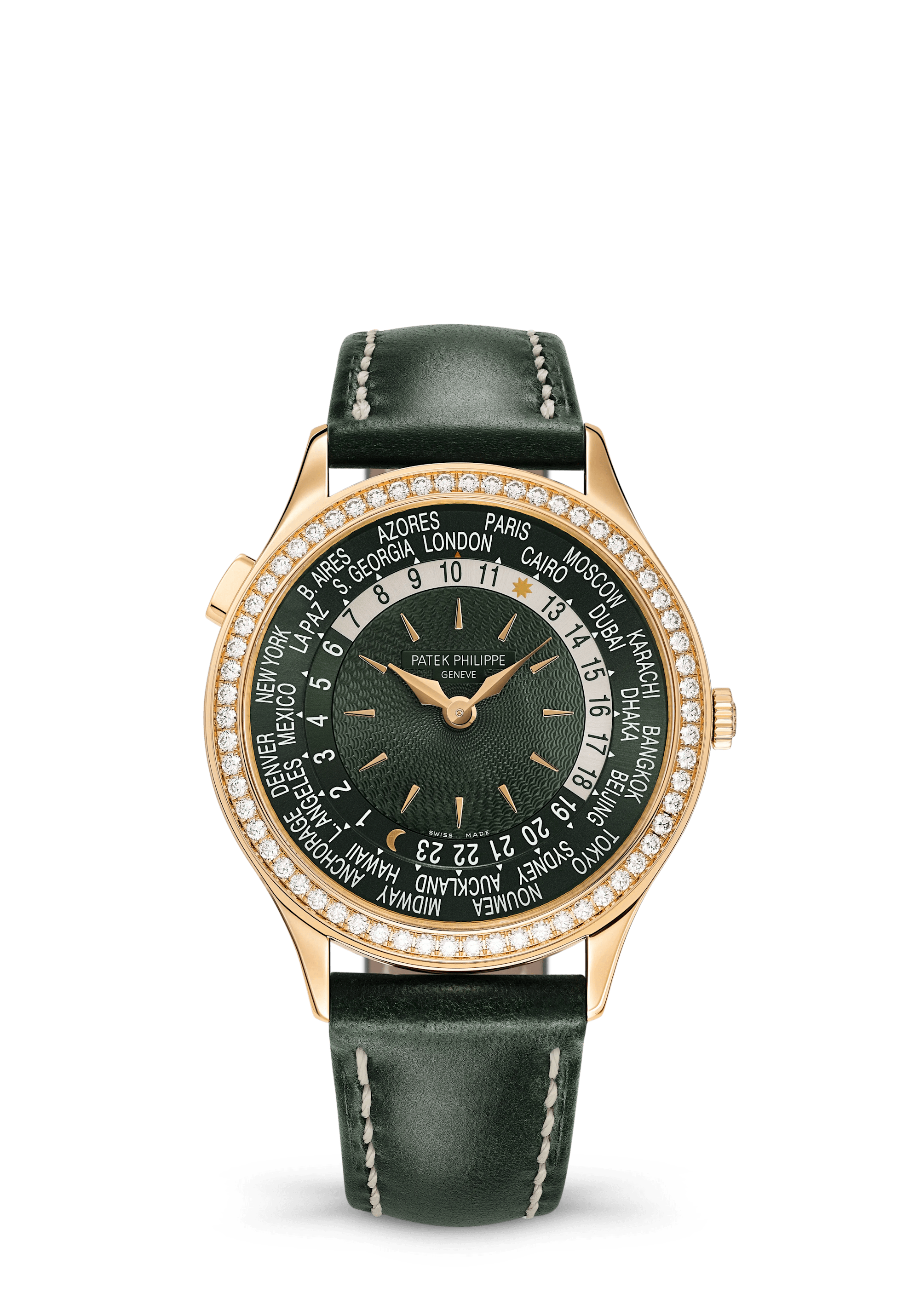 Patek Philippe Complications 7130R-014, Rose gold, Olive green dial