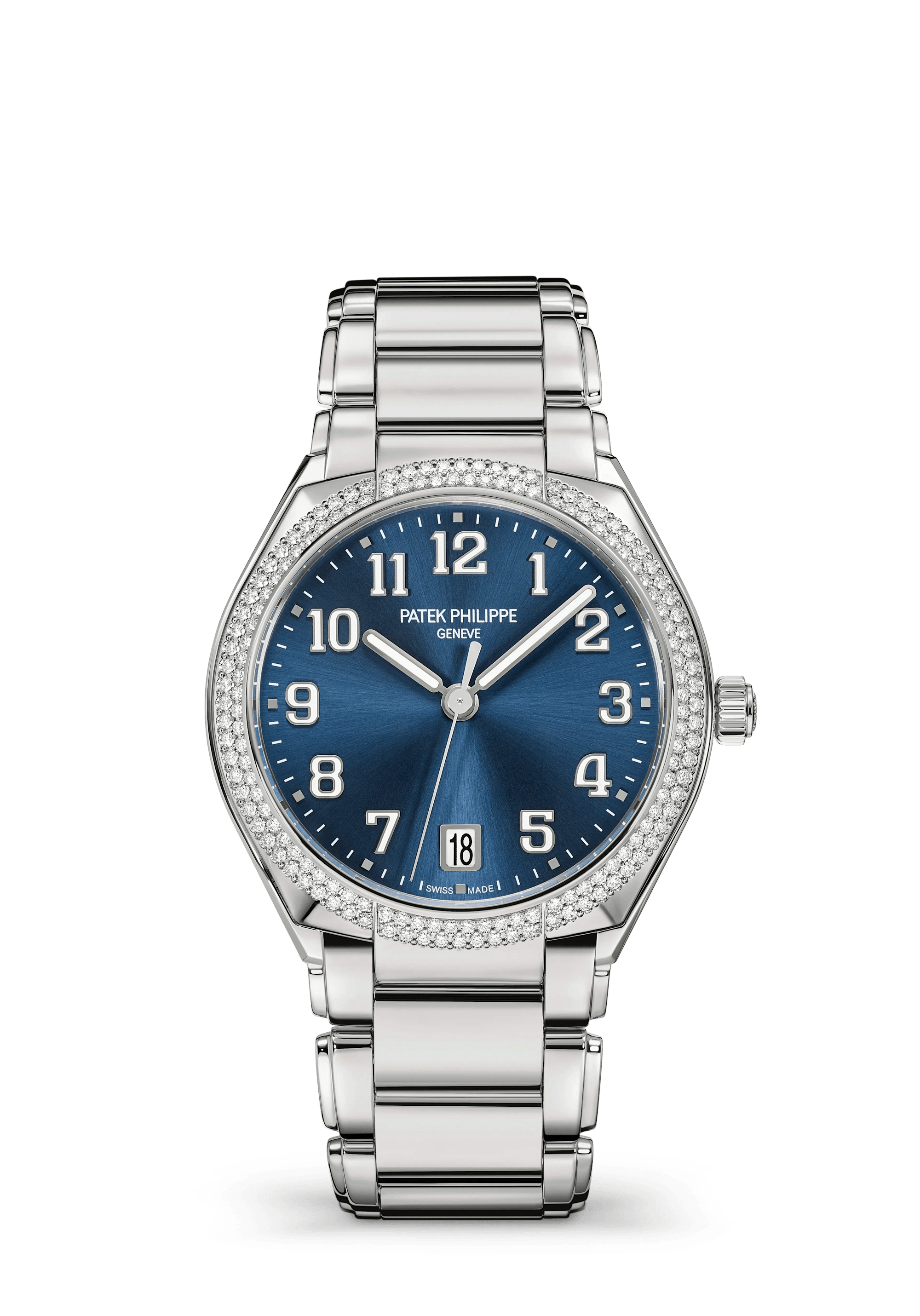 Patek Philippe Twenty~4 7300/1200A-001, Steel, Blue dial