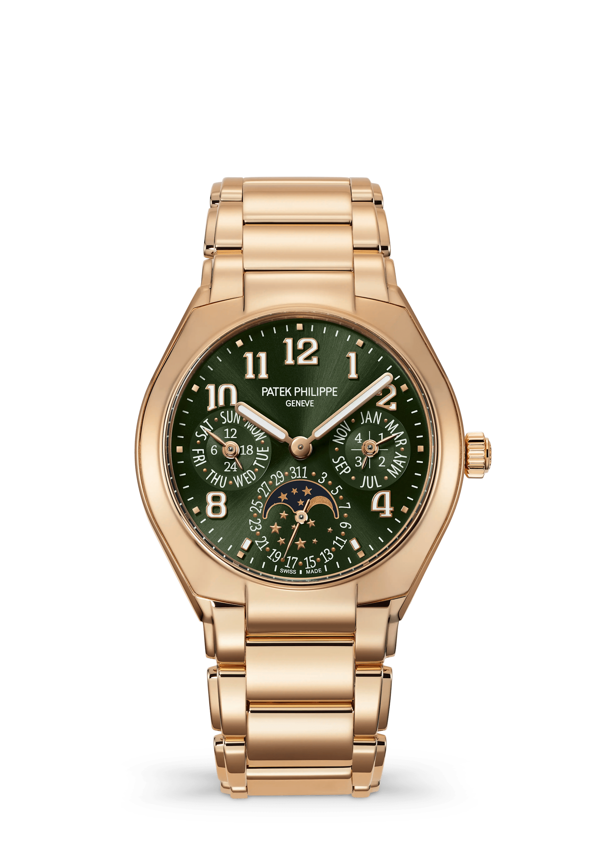 Patek Philippe Twenty~4 7340/1R-010, Rose gold, Olive green dial