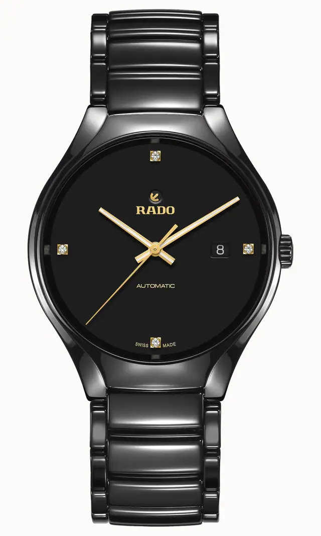 Rado True Round Automatic Diamonds, High-Tech Ceramic, Titanium / PVD R27056712