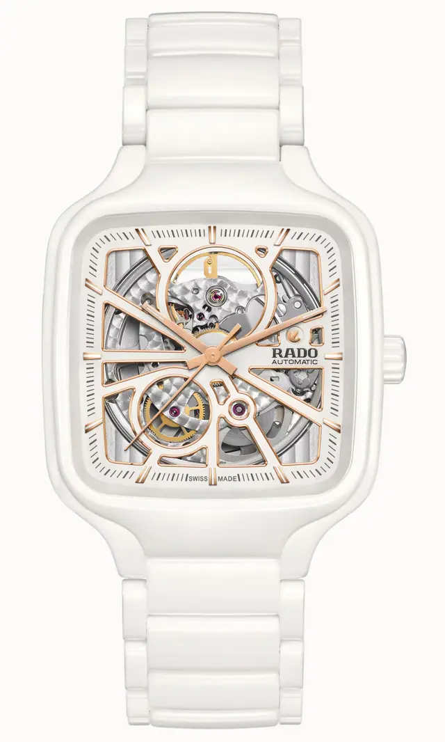 Rado True Square Automatic Open Heart, High-Tech Ceramic R27073012