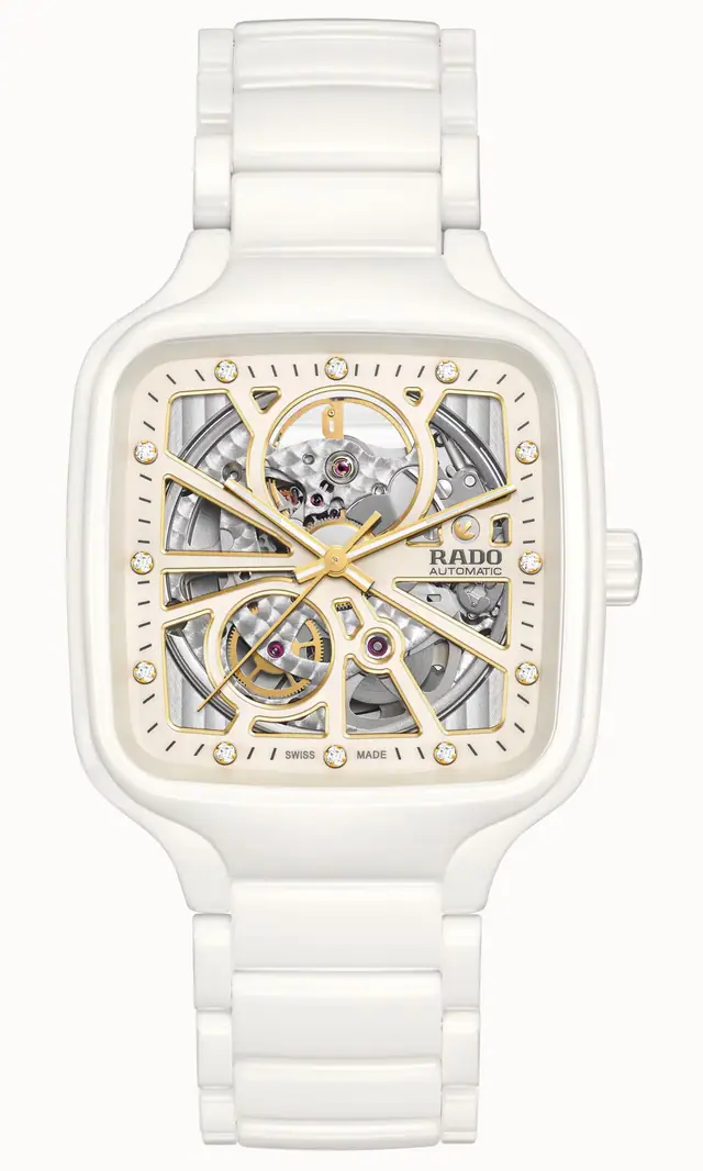 Rado True Square Automatic Open Heart, High-Tech Ceramic R27073702