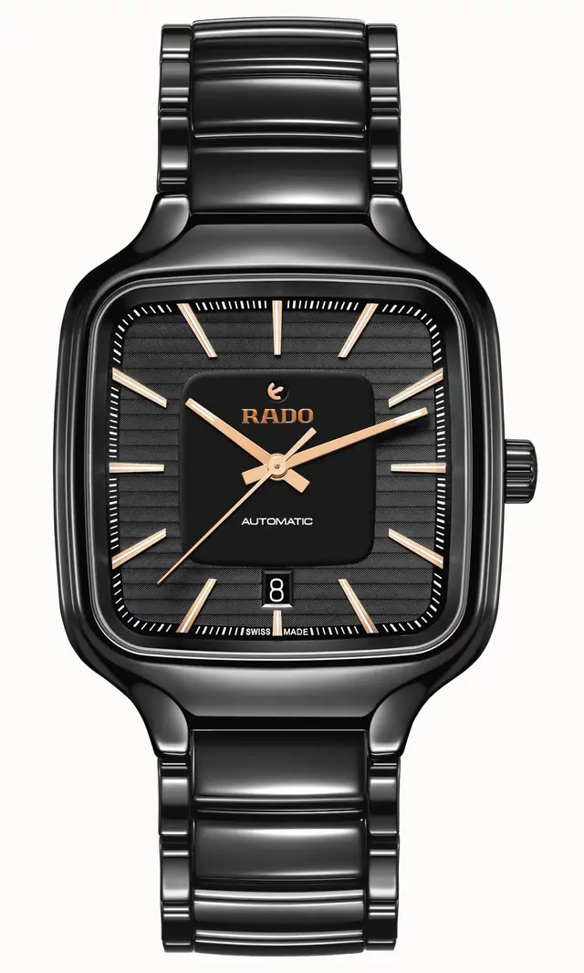 Rado True Square Automatic, High-Tech Ceramic, Titanium / PVD R27078172