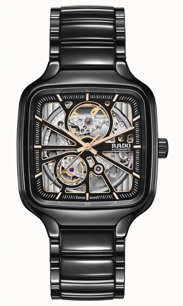Rado True Square Automatic Open Heart, High-Tech Ceramic R27086162