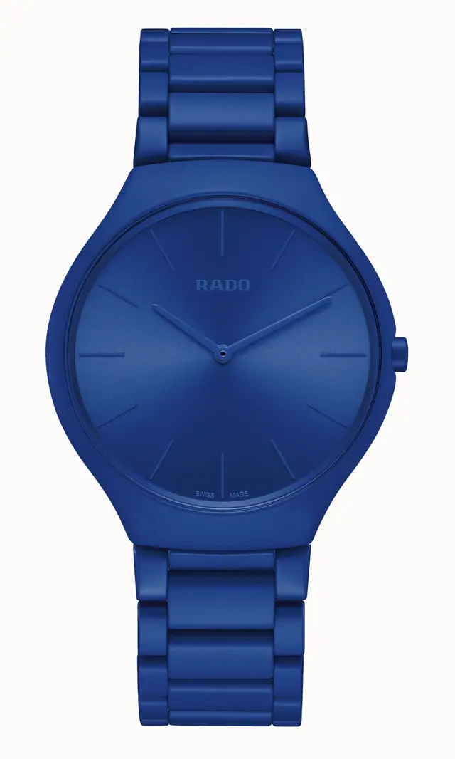 Rado True Round Thinline Les Couleurs™ Le Corbusier Spectacular ultramarine 4320K R27092622