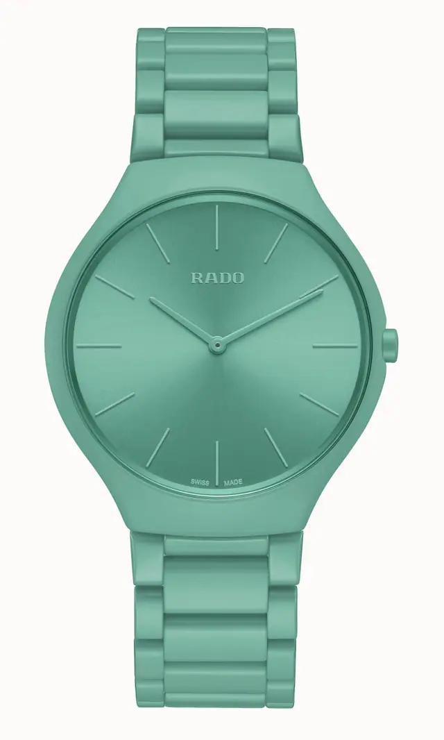 Rado True Round Thinline Les Couleurs™ Le Corbusier Slightly greyed English green 32041 R27096662