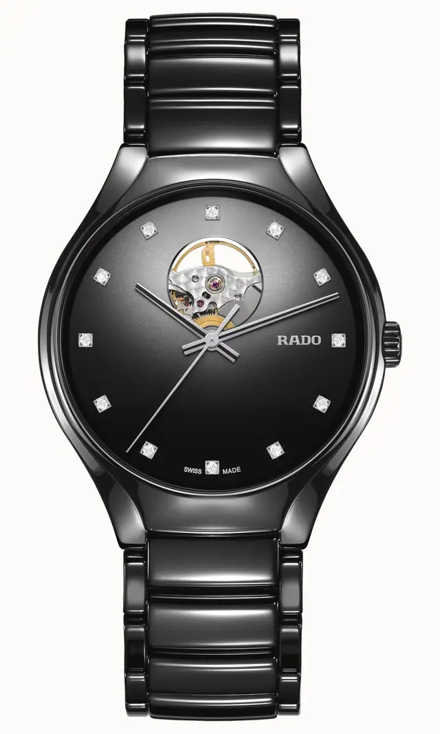 Rado True Round Secret Diamonds, High-Tech Ceramic, Titanium / PVD R27107732