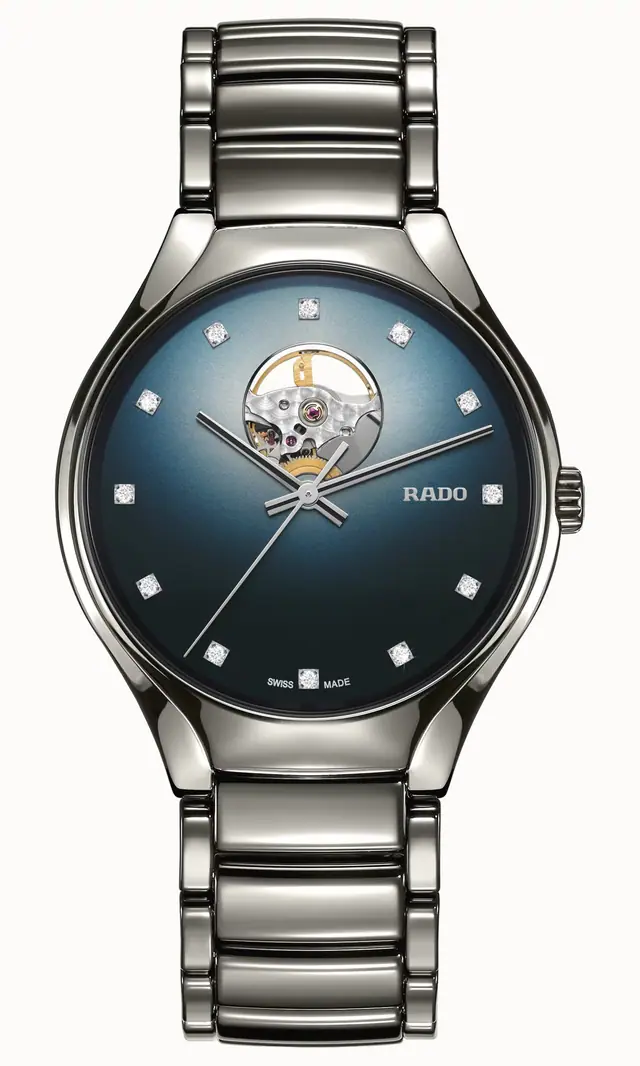 Rado True Round Secret Diamonds, Plasma High-Tech Ceramic, Titanium R27108732