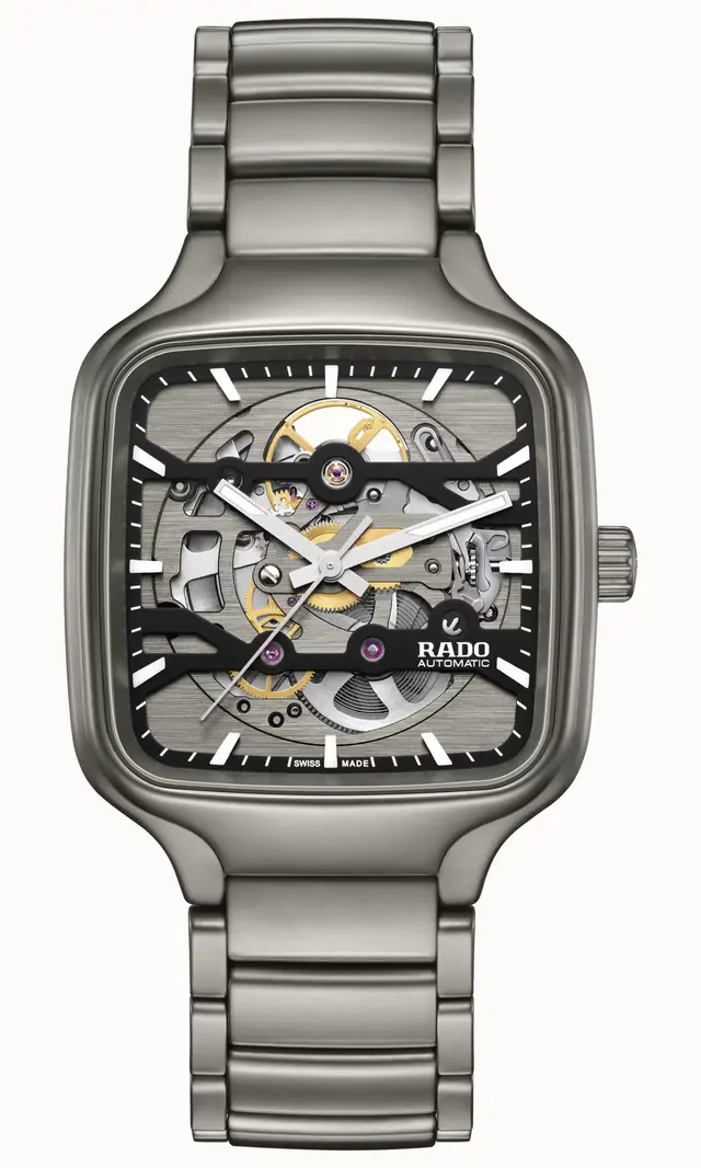 Rado True Square Automatic Skeleton, Plasma High-Tech Ceramic R27196152