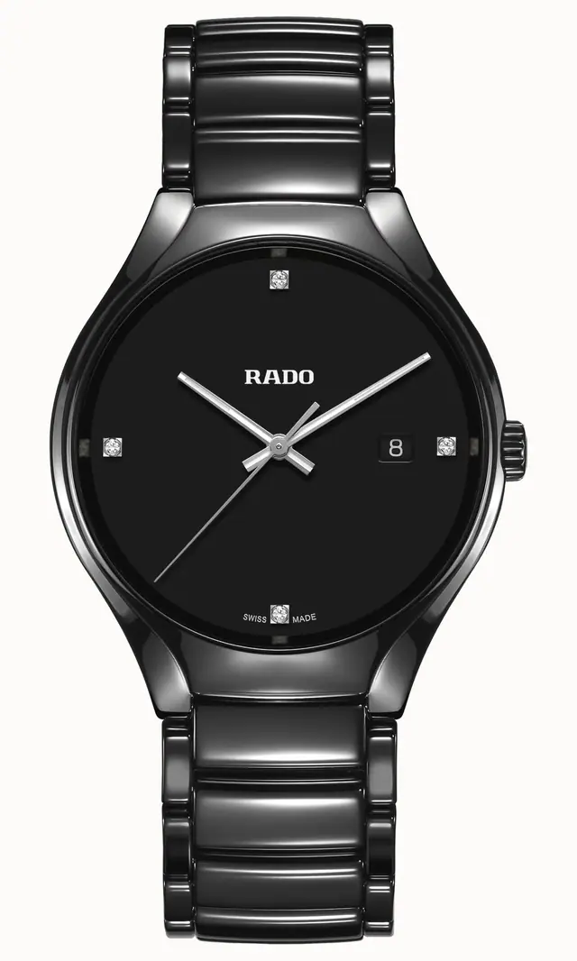 Rado True Round Diamonds, High-Tech Ceramic, Titanium / PVD R27238722