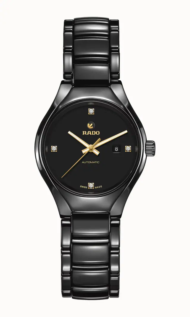Rado True Round Automatic Diamonds, High-Tech Ceramic, Titanium / PVD R27242712