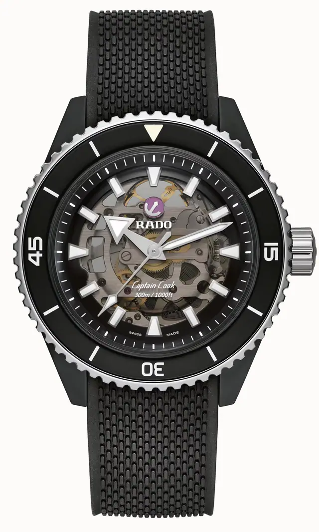 Rado Captain Cook High-Tech Ceramic Skeleton, High-Tech Ceramic, Stainless Steel, Titanium / PVD R32129168
