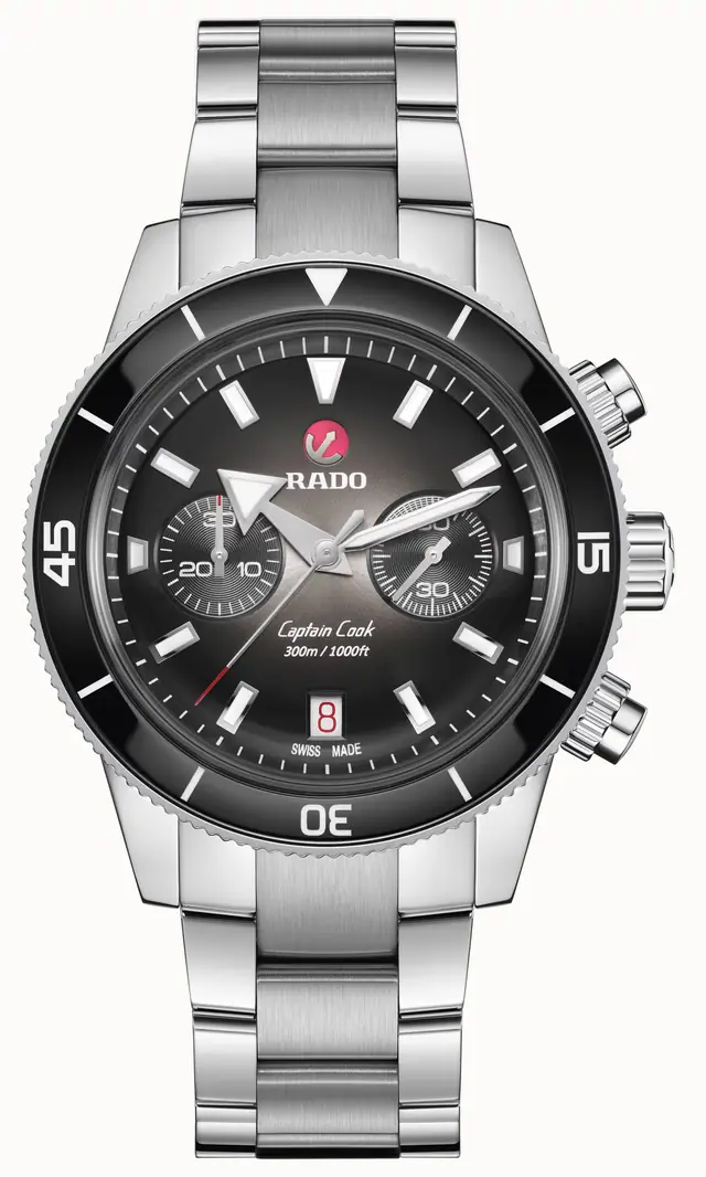 Rado Captain Cook Automatic Chronograph, High-Tech Ceramic, Stainless Steel R32145158