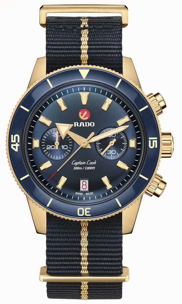 Rado Captain Cook Automatic Chronograph, Bronze, High-Tech Ceramic, Titanium R32146208