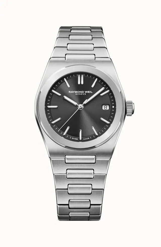 Raymond Weil A.R.T. Men's Automatic Graphite Dial Stainless Steel Bracelet Watch, 38 mm 1000-ST-20001