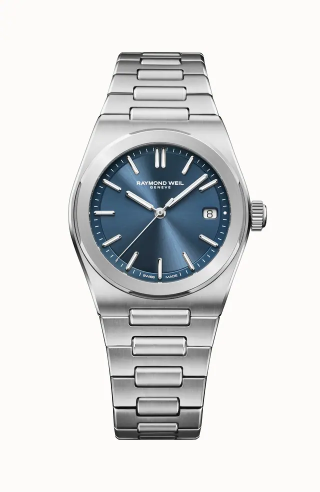 Raymond Weil A.R.T. Men's Automatic Blue Dial Stainless Steel Bracelet Watch, 38 mm 1000-ST-50001