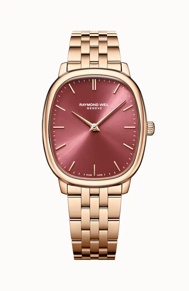 Raymond Weil Toccata Heritage Red Grape Dial Mechanical Bracelet Watch, 33 x 38 mm 2280-P5-45001
