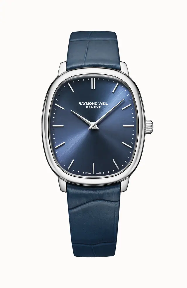Raymond Weil Toccata Heritage Blue dial Mechanical Watch, 33 x 38 mm 2280-STC-50001